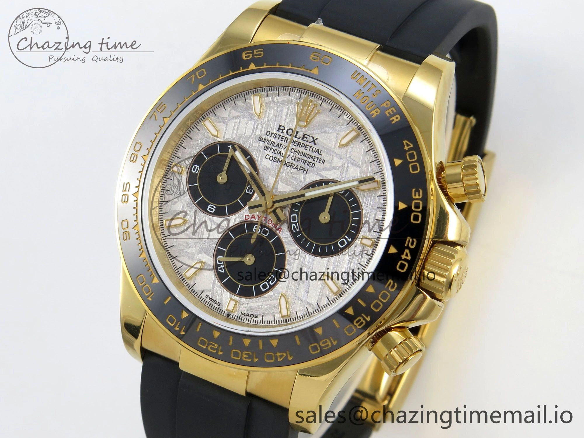 Daytona 126518 Gain Weight SWF 1:1 Best Edition Meteorite Dial Stick Markers on Oysterflex Strap SH Classic 152