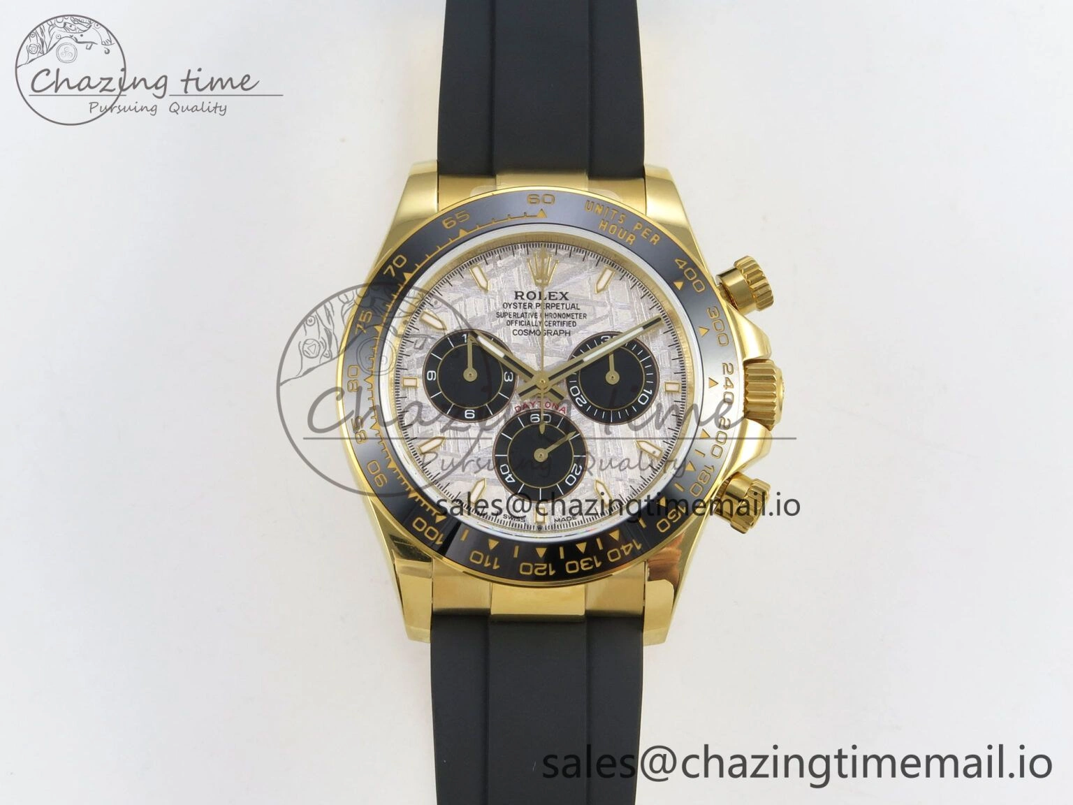 Original Daytona 126518 Gain Weight SWF 1:1 Best Edition Meteorite Dial Stick Markers on Oysterflex Strap SH 10821