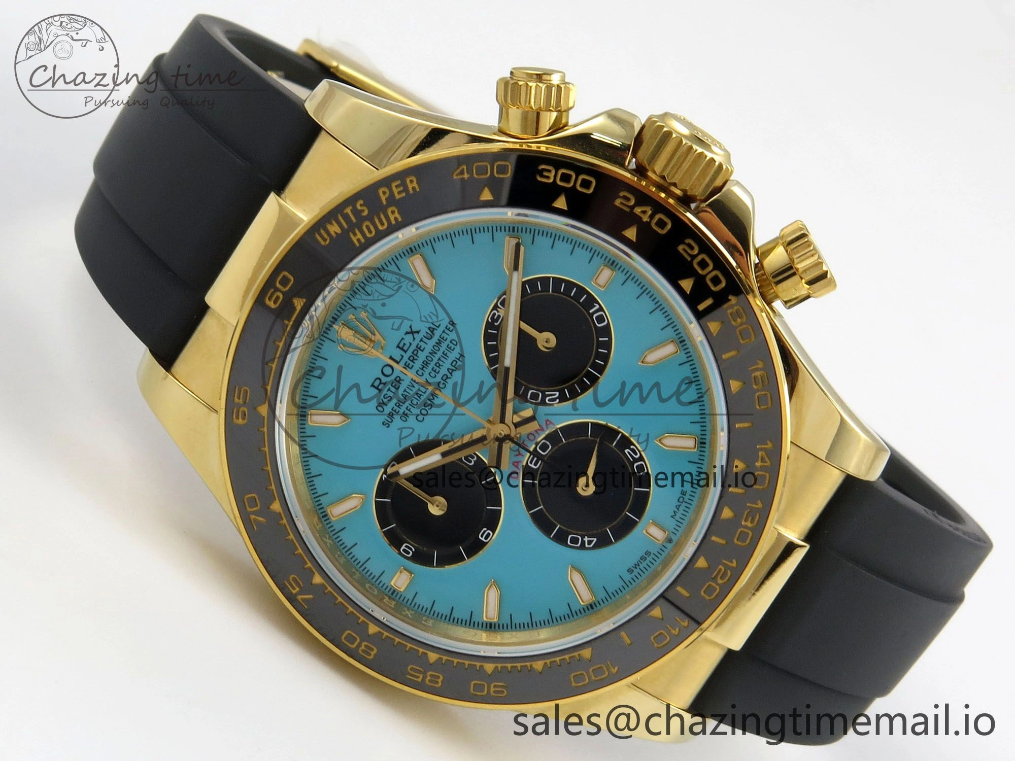 Versatile Daytona 126518 Gain Weight SWF 1:1 Best Edition Tiffany Turquoise Blue Dial Sticks Markers on Oysterflex Strap SH 10820
