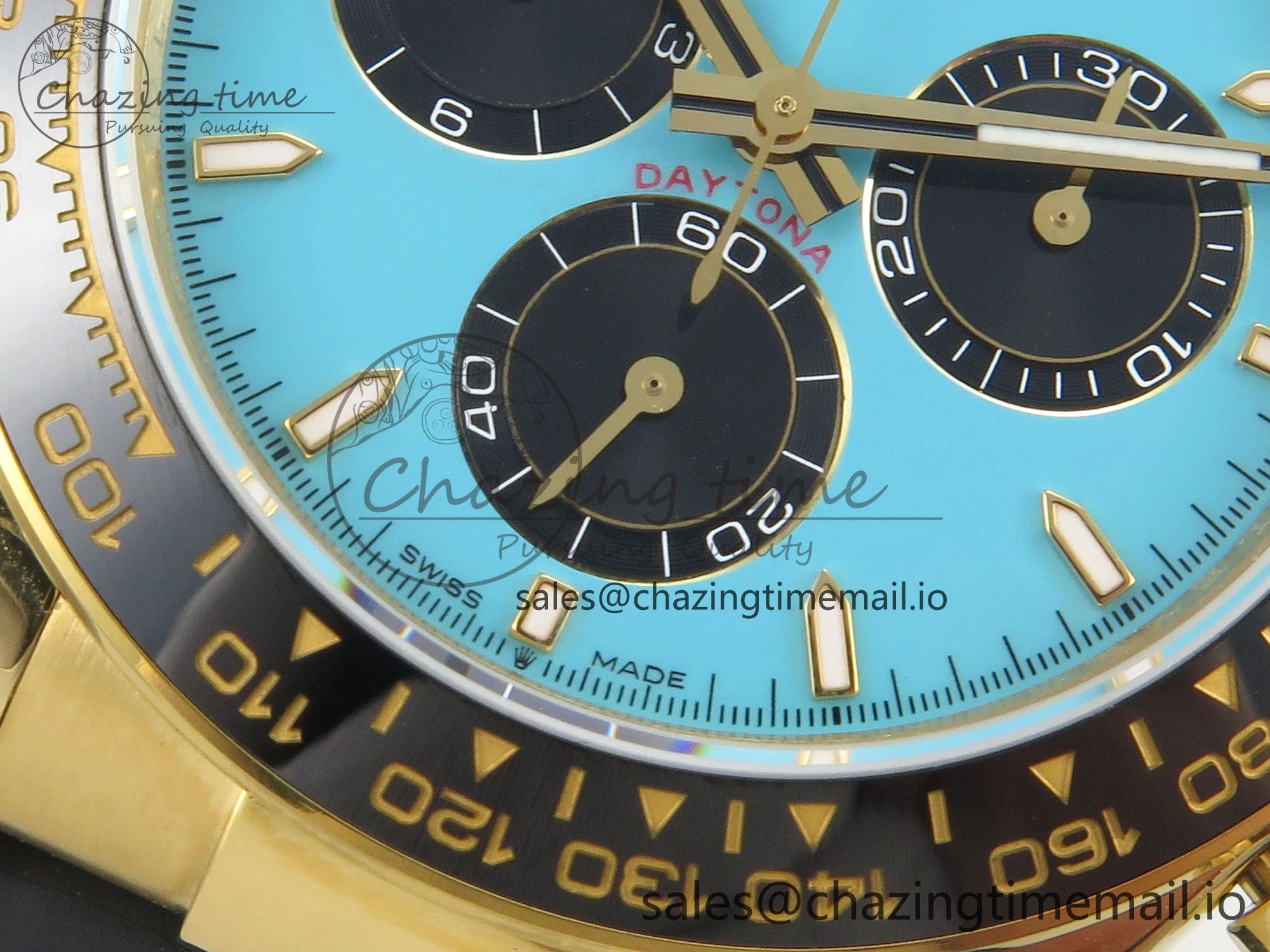 Versatile Daytona 126518 Gain Weight SWF 1:1 Best Edition Tiffany Turquoise Blue Dial Sticks Markers on Oysterflex Strap SH 10820