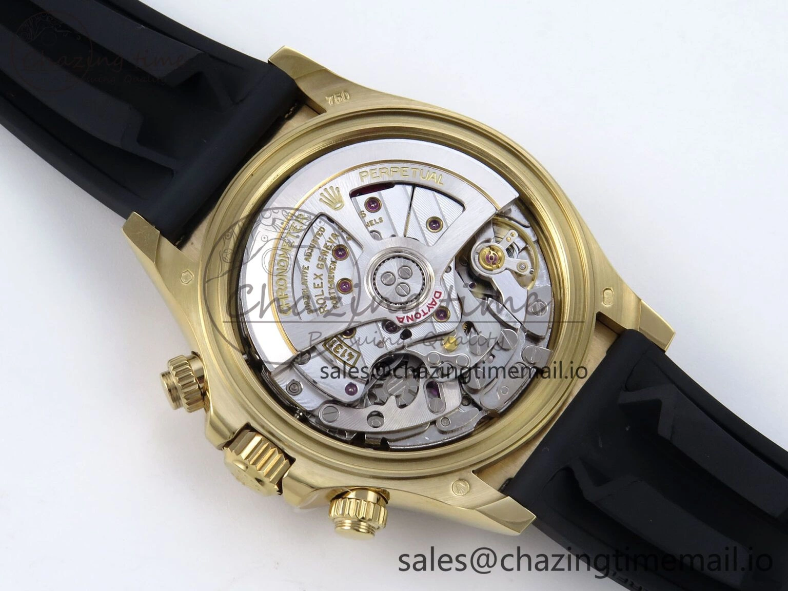 Daytona 126518 LN QF+ 1:1 Best Edition 904L Steel YG Dial on Black Rubber Strap SH Thermal 866