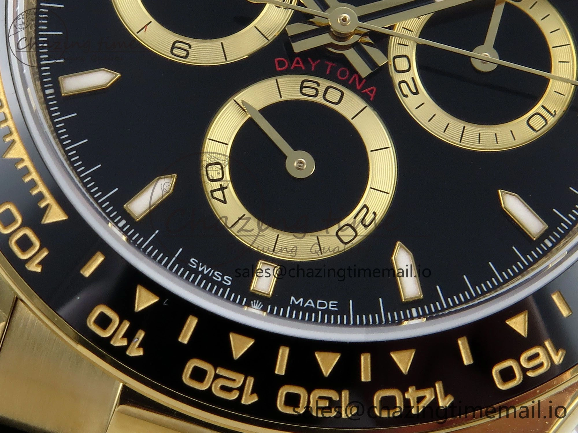 TopPick Daytona 126518 QF 1:1 Best Edition Black Dial on Oysterflex Strap QF4131 V 346