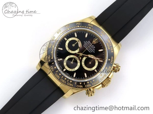 HighQuality Daytona 126518 QF 1:1 Best Edition Black Dial on Oysterflex Strap SH4131 V 1308
