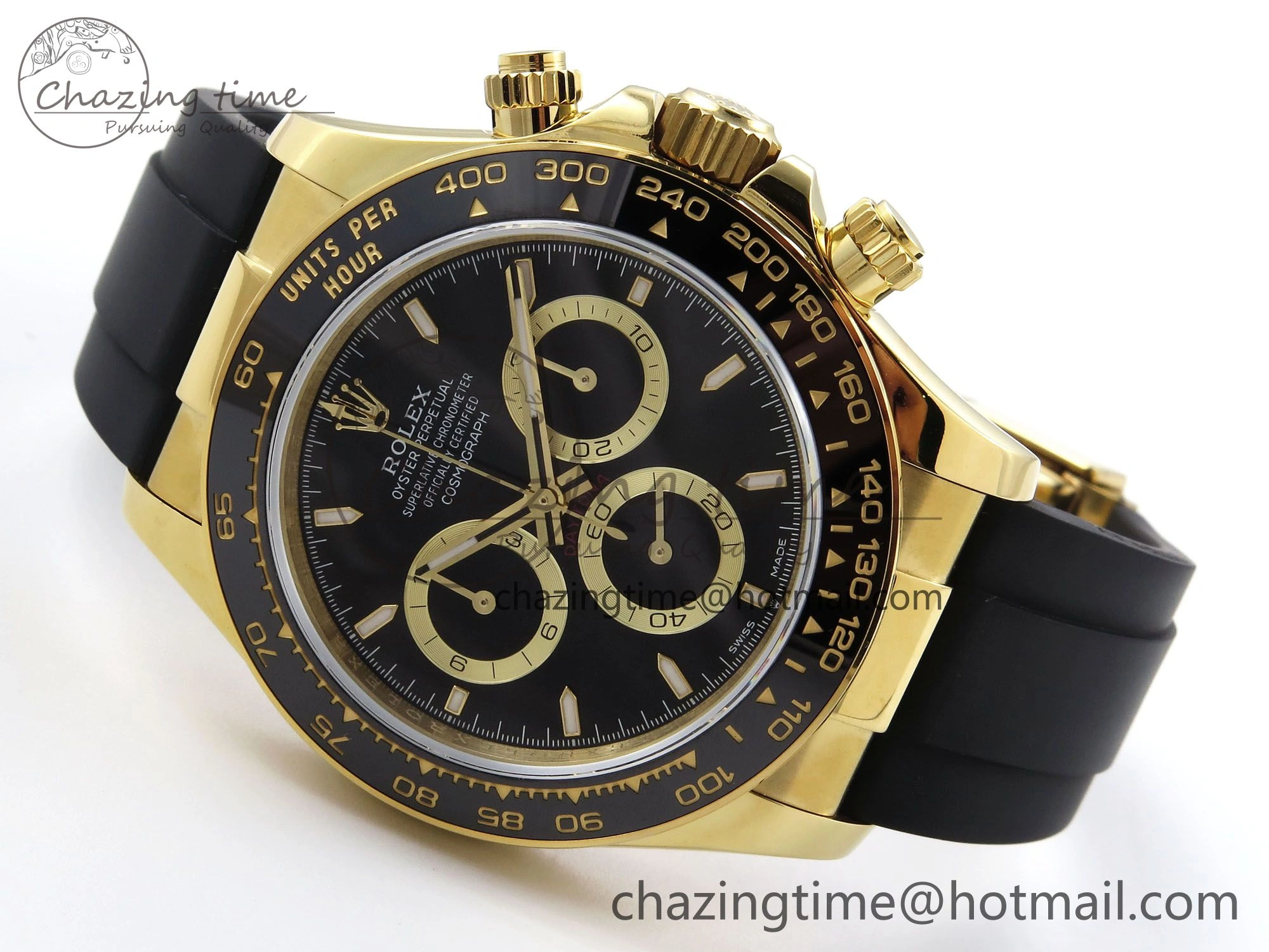 HighQuality Daytona 126518 QF 1:1 Best Edition Black Dial on Oysterflex Strap SH4131 V 1308