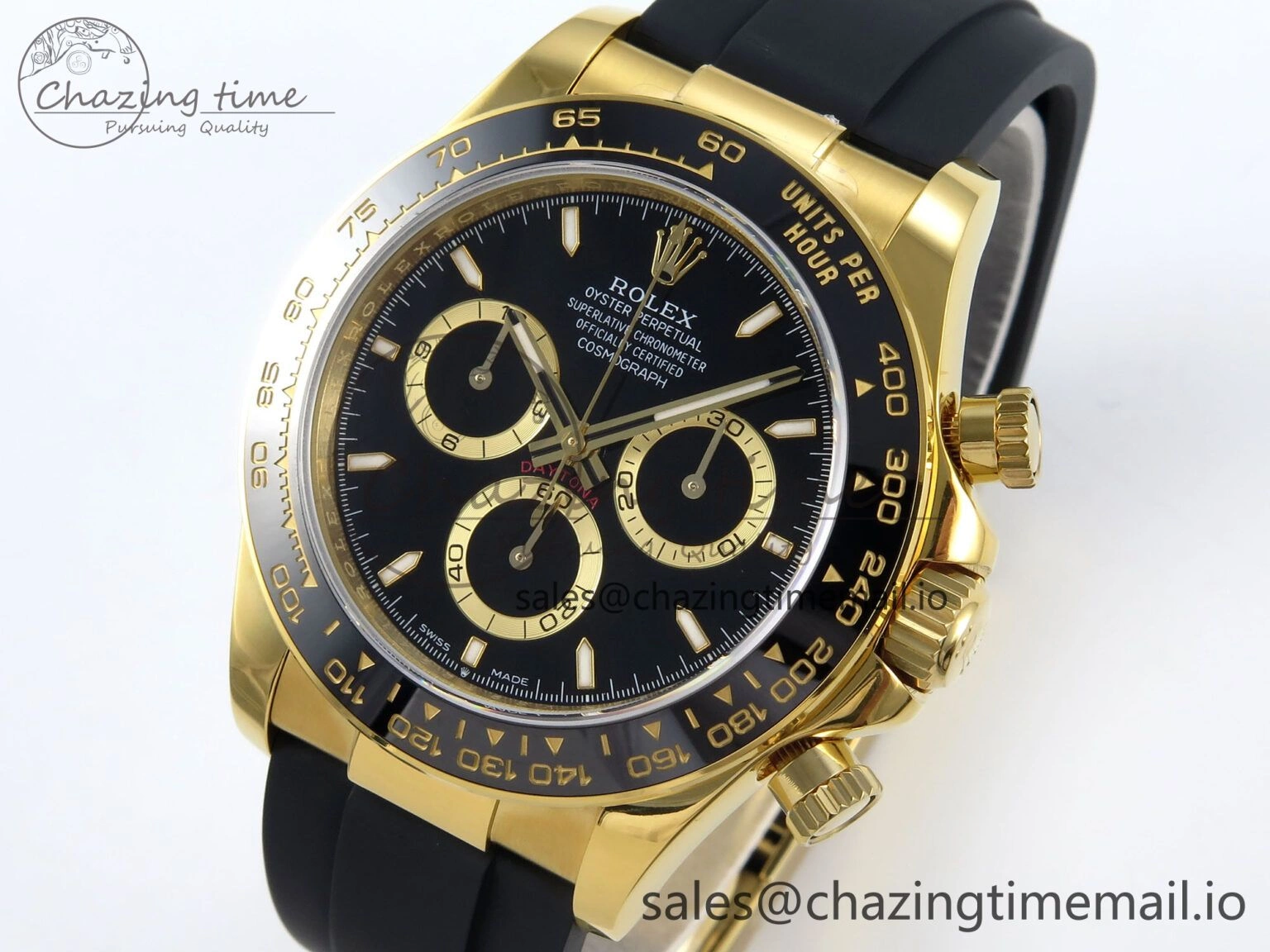 Daytona 126518 QF 1:1 Best Edition Black Dial on Oysterflex Strap SH4131 V WaterResistant 280