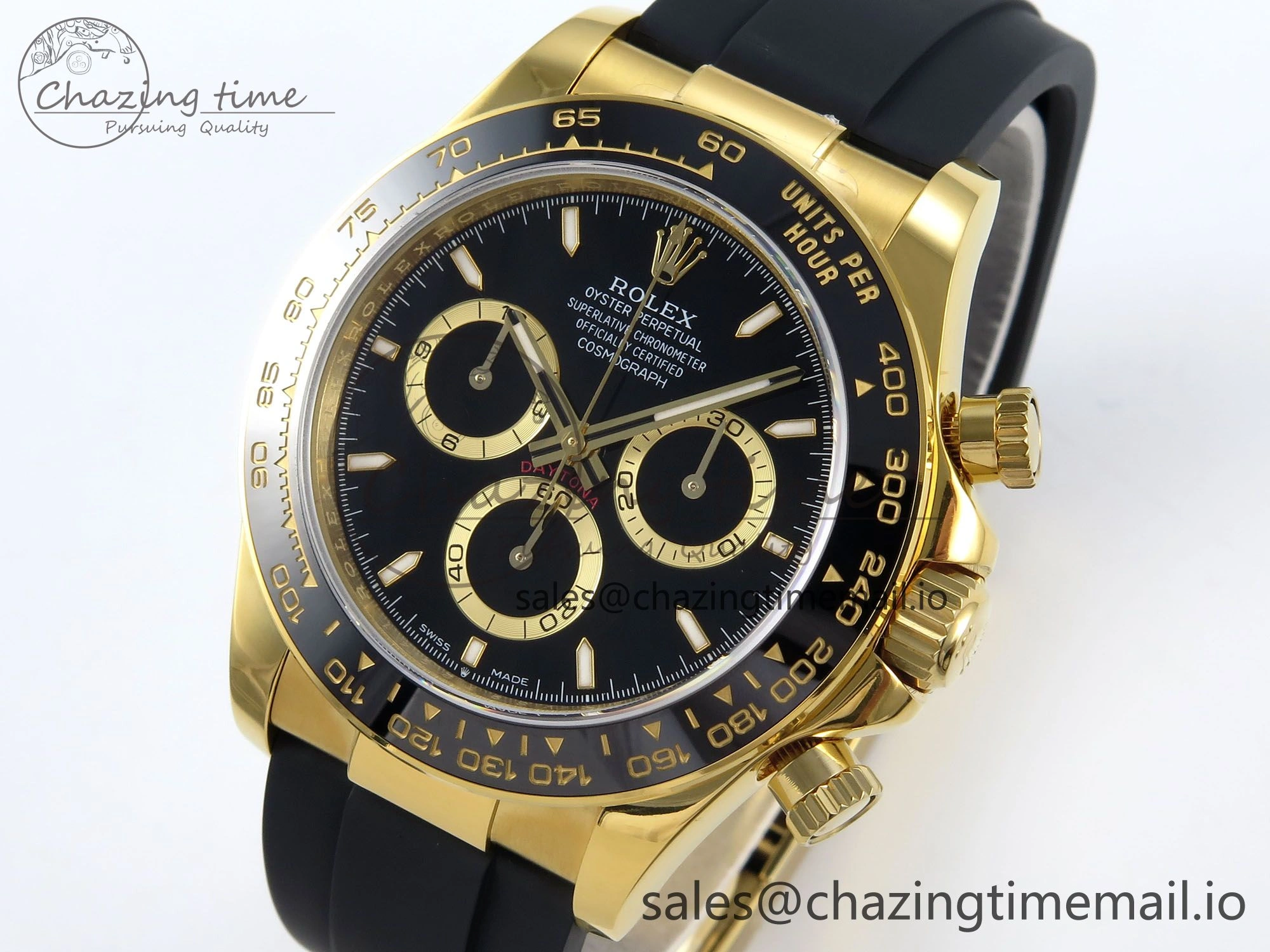 Daytona 126518 QF 1:1 Best Edition Black Dial on Oysterflex Strap SH4131 V WaterResistant 280