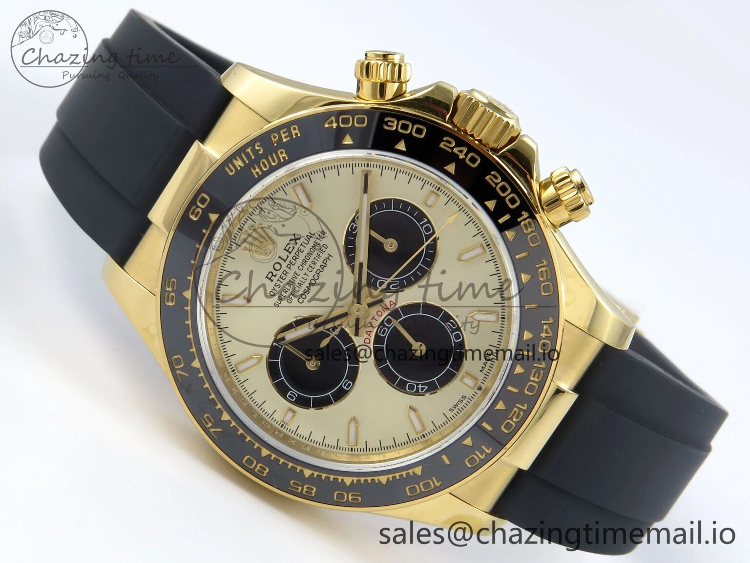 Daytona 126518 QF 1:1 Best Edition Black YG Dial on Oysterflex Strap QF4131 V Modern 349