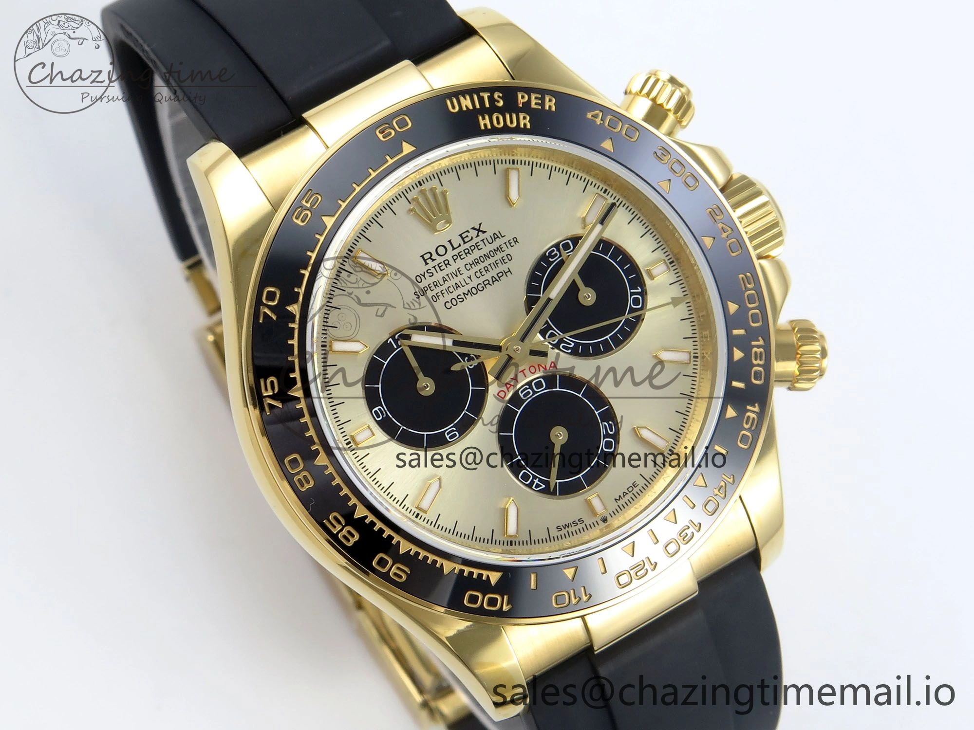 Daytona 126518 QF 1:1 Best Edition Black YG Dial on Oysterflex Strap QF4131 V Modern 349