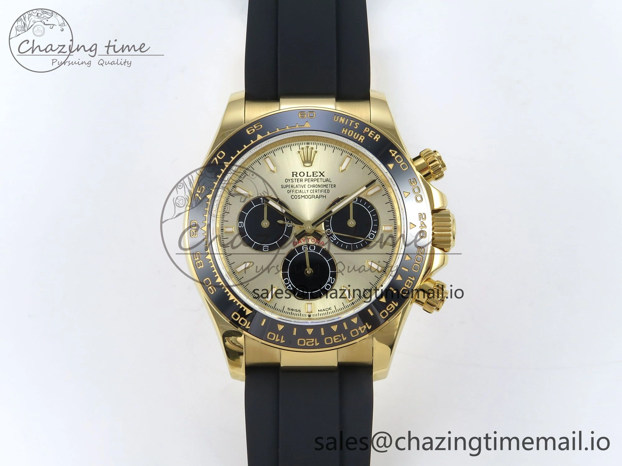 Daytona 126518 QF 1:1 Best Edition Black YG Dial on Oysterflex Strap QF4131 V Modern 349