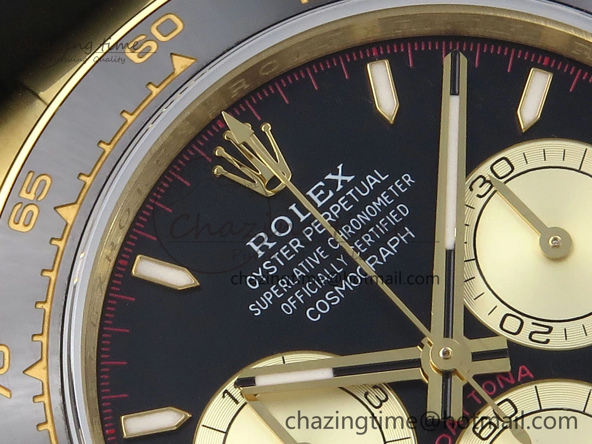 WrinkleFree Daytona 126518 QF 1:1 Best Edition Black YG Dial on Oysterflex Strap SH4131 V 1310
