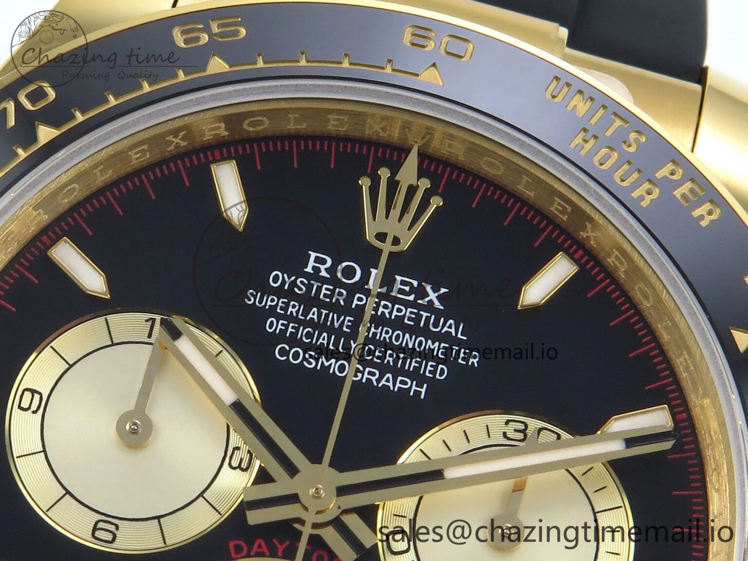 Daytona 126518 QF 1:1 Best Edition Black YG Dial on Oysterflex Strap SH4131 V Tailored 283