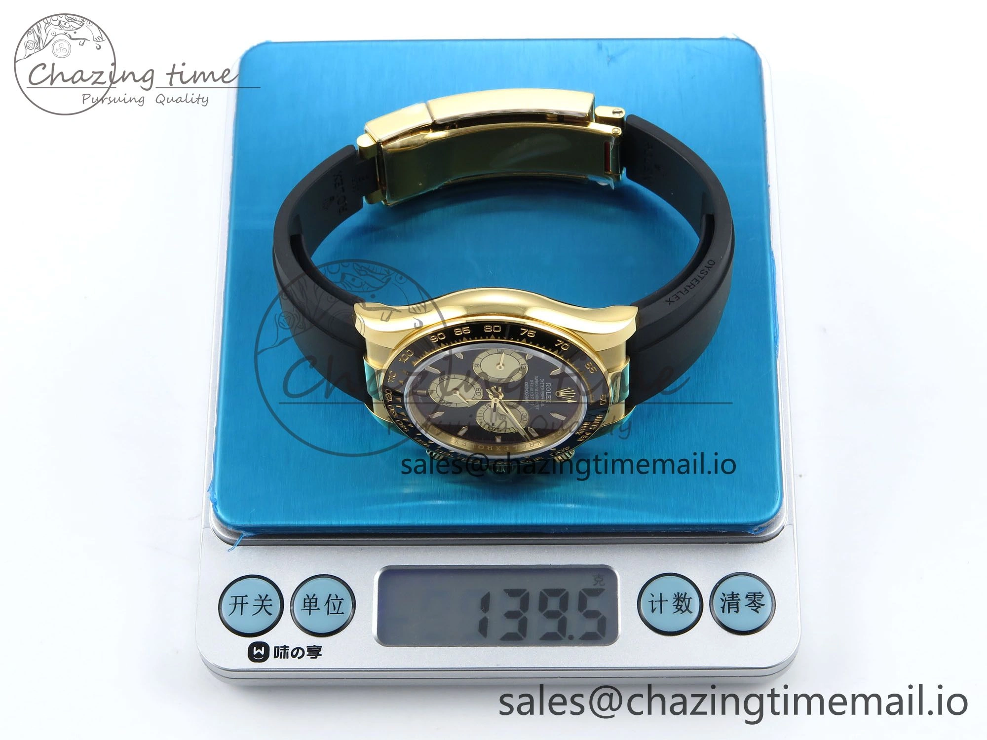 Daytona 126518 QF 1:1 Best Edition Black YG Dial on Oysterflex Strap SH4131 V6（Gain Weight） Popular 1198