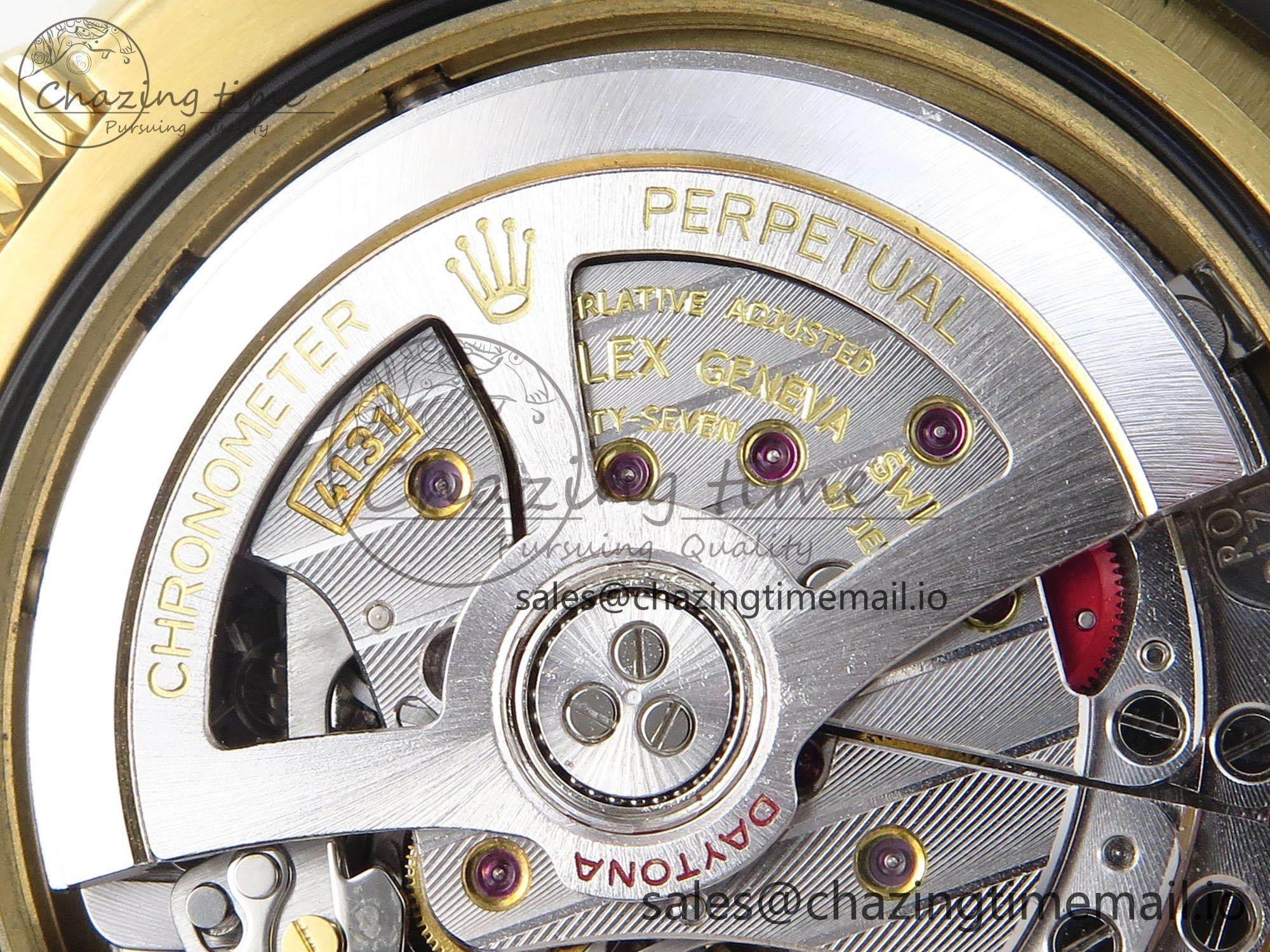Affordable Daytona 126518 QF 1:1 Best Edition Black YG Diamonds Dial on Oysterflex Strap QF4131 V 344