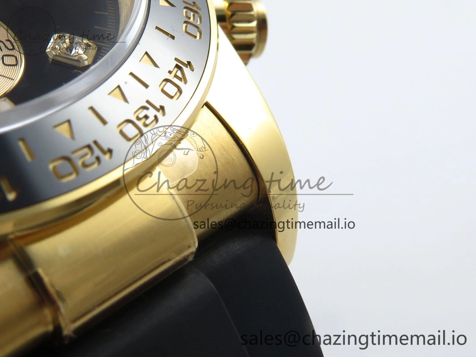 ComfortFit Daytona 126518 QF 1:1 Best Edition Black YG Diamonds Dial on Oysterflex Strap SH4131 V 284