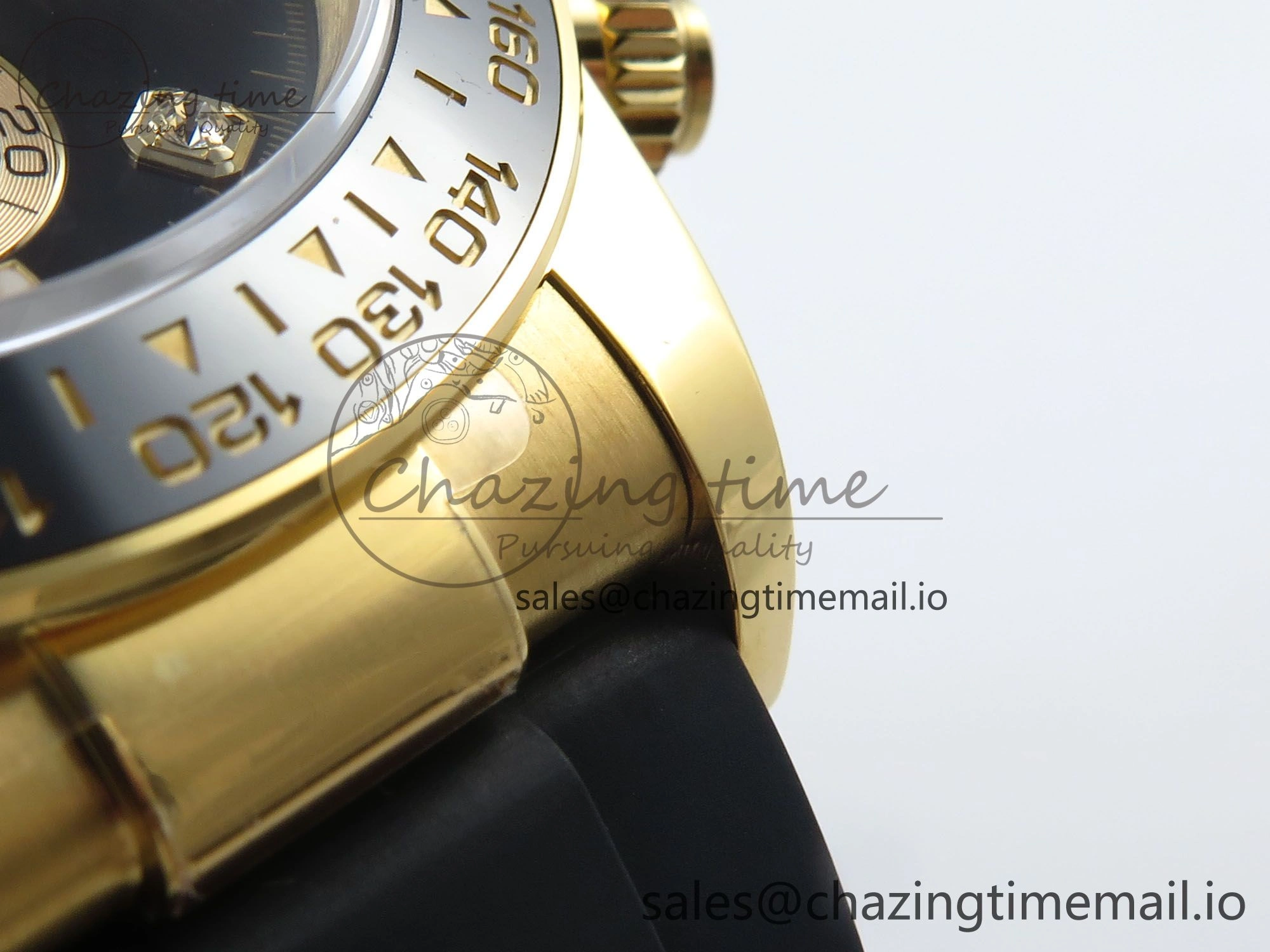 ComfortFit Daytona 126518 QF 1:1 Best Edition Black YG Diamonds Dial on Oysterflex Strap SH4131 V 284