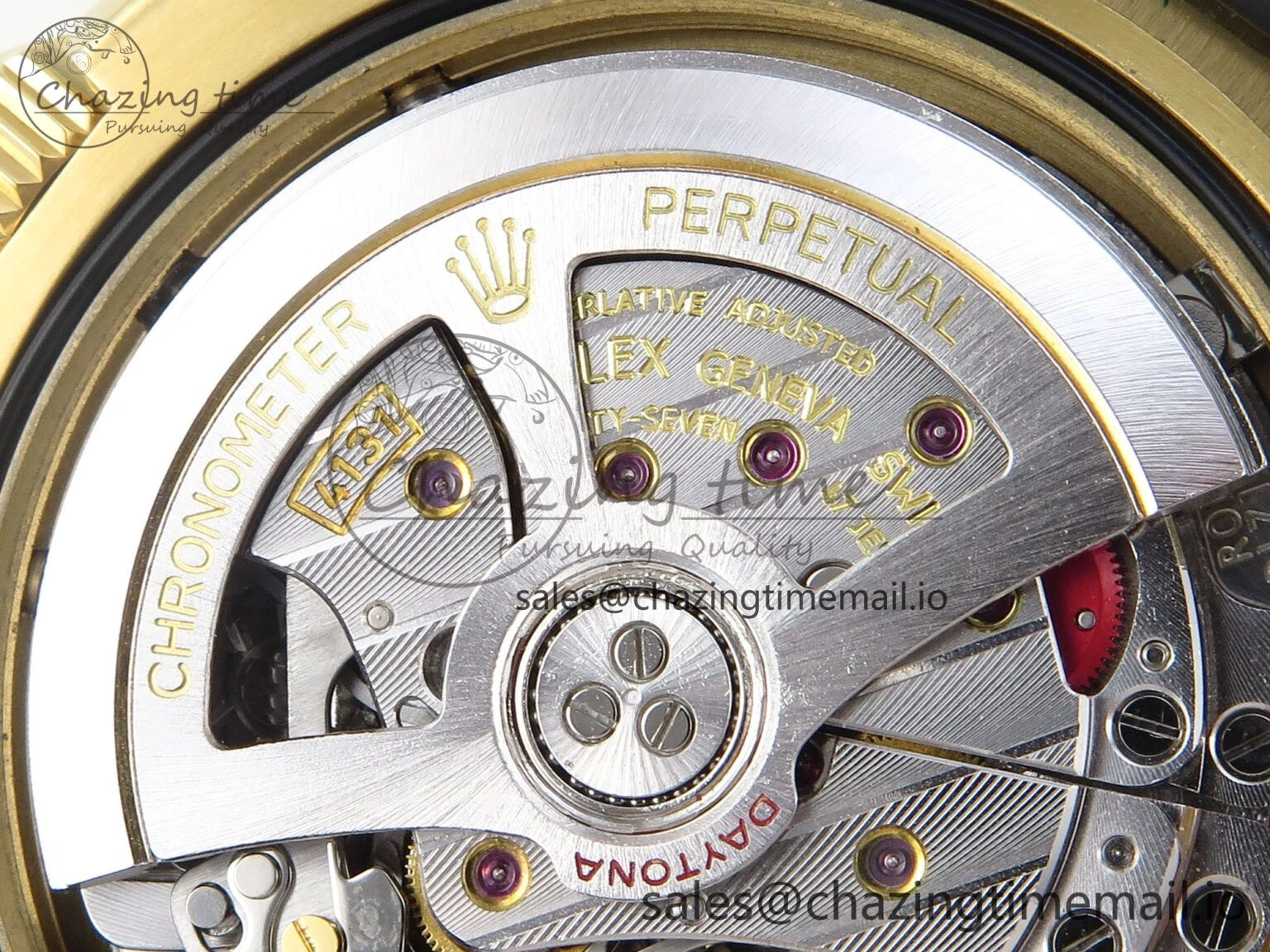 FashionForward Daytona 126518 QF 1:1 Best Edition Black YG Red Dial on Oysterflex Strap QF4131 V 351