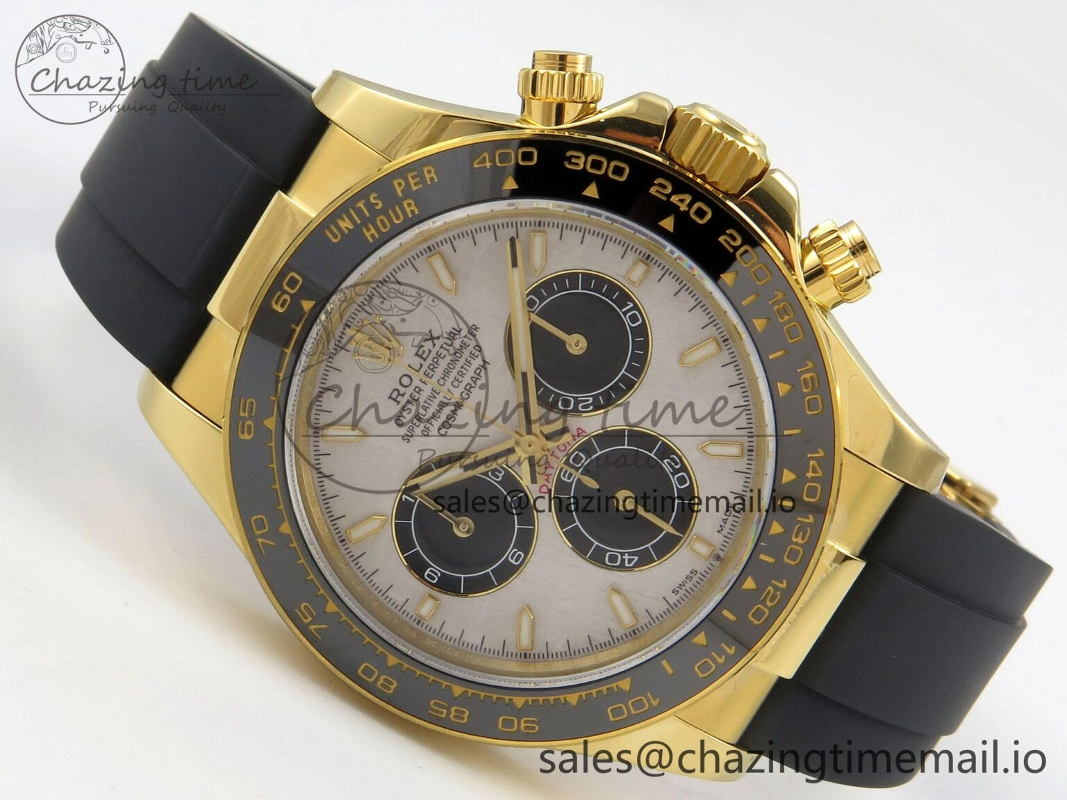 Chic Daytona 126518 QF 1:1 Best Edition Meteorite  Stick Dial on Oysterflex Strap SH4131 V10(Gain Weight) 78