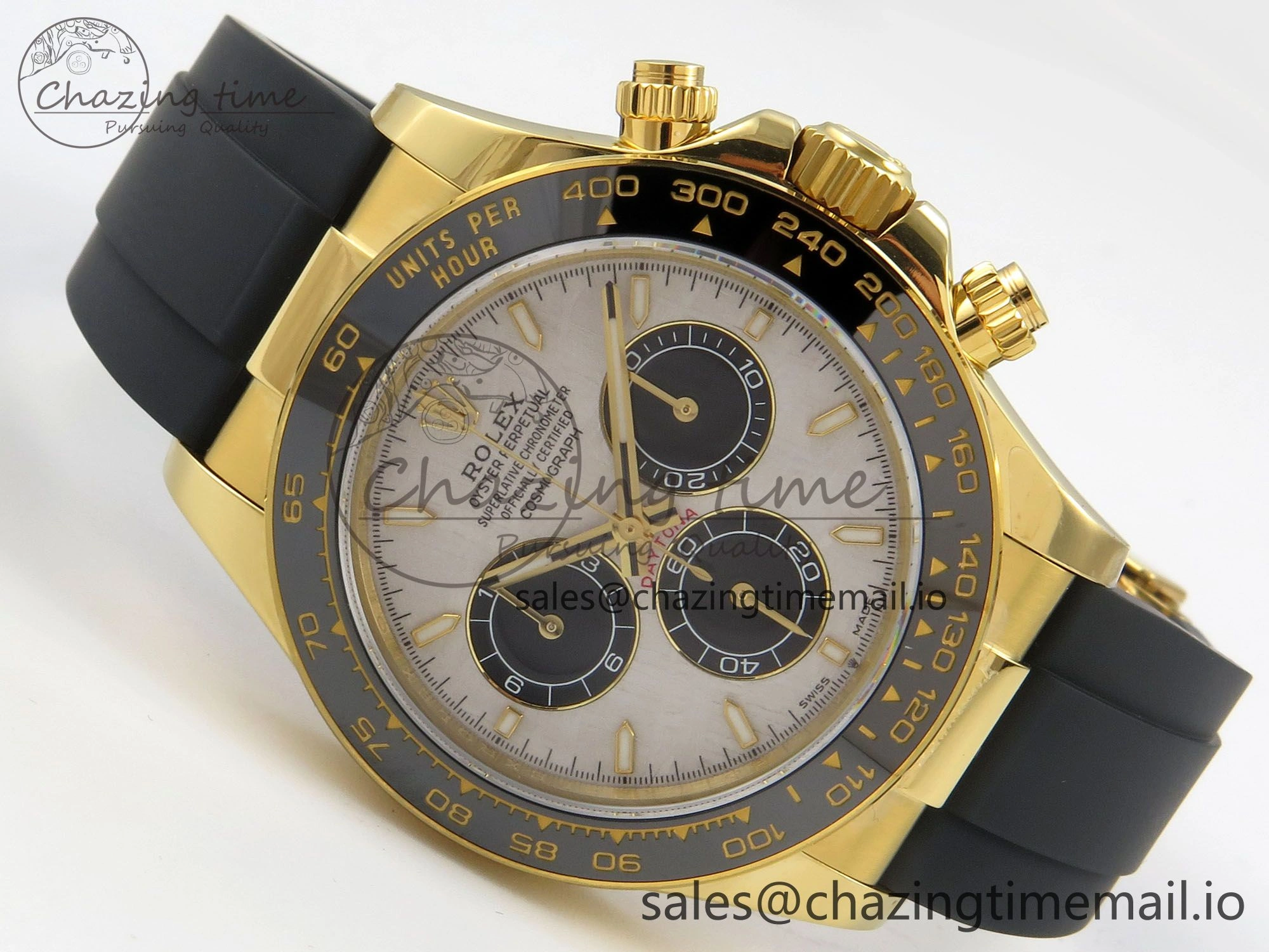 Chic Daytona 126518 QF 1:1 Best Edition Meteorite  Stick Dial on Oysterflex Strap SH4131 V10(Gain Weight) 78