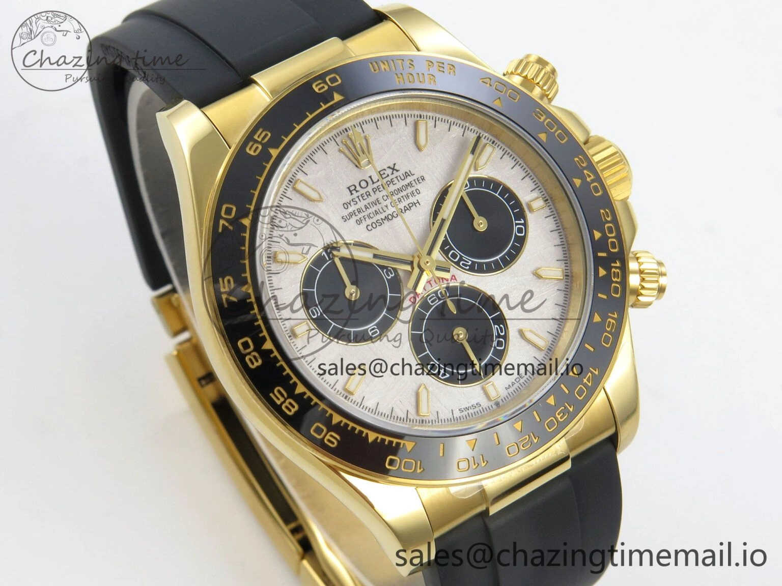 Chic Daytona 126518 QF 1:1 Best Edition Meteorite  Stick Dial on Oysterflex Strap SH4131 V10(Gain Weight) 78