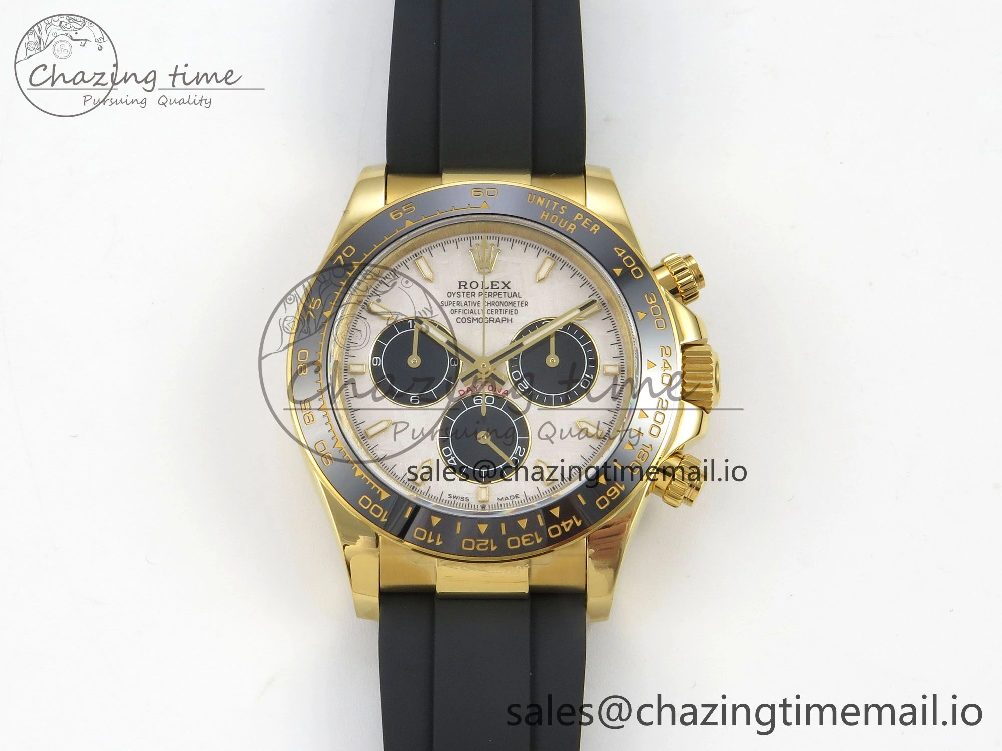 Chic Daytona 126518 QF 1:1 Best Edition Meteorite  Stick Dial on Oysterflex Strap SH4131 V10(Gain Weight) 78