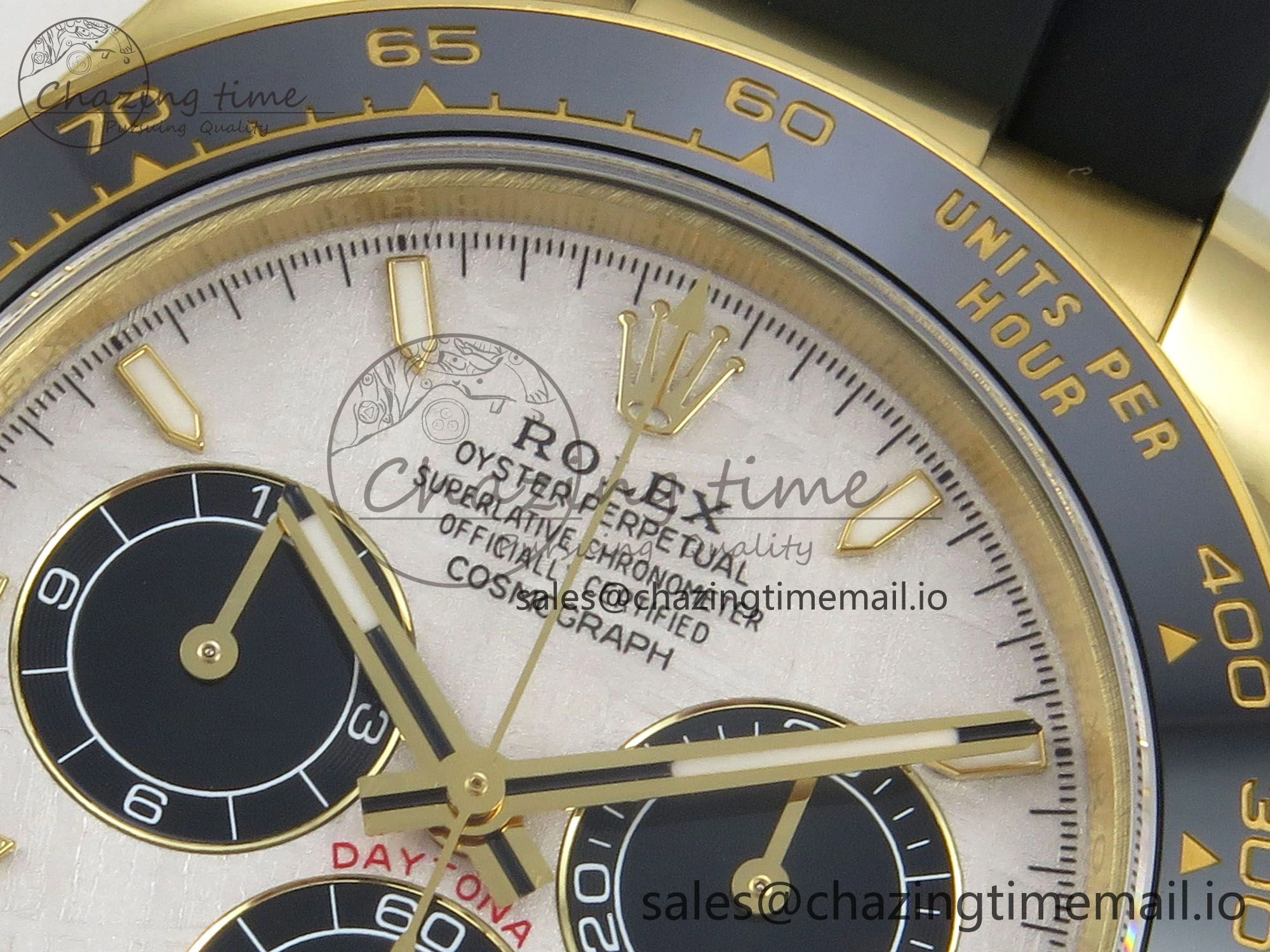 Chic Daytona 126518 QF 1:1 Best Edition Meteorite  Stick Dial on Oysterflex Strap SH4131 V10(Gain Weight) 78
