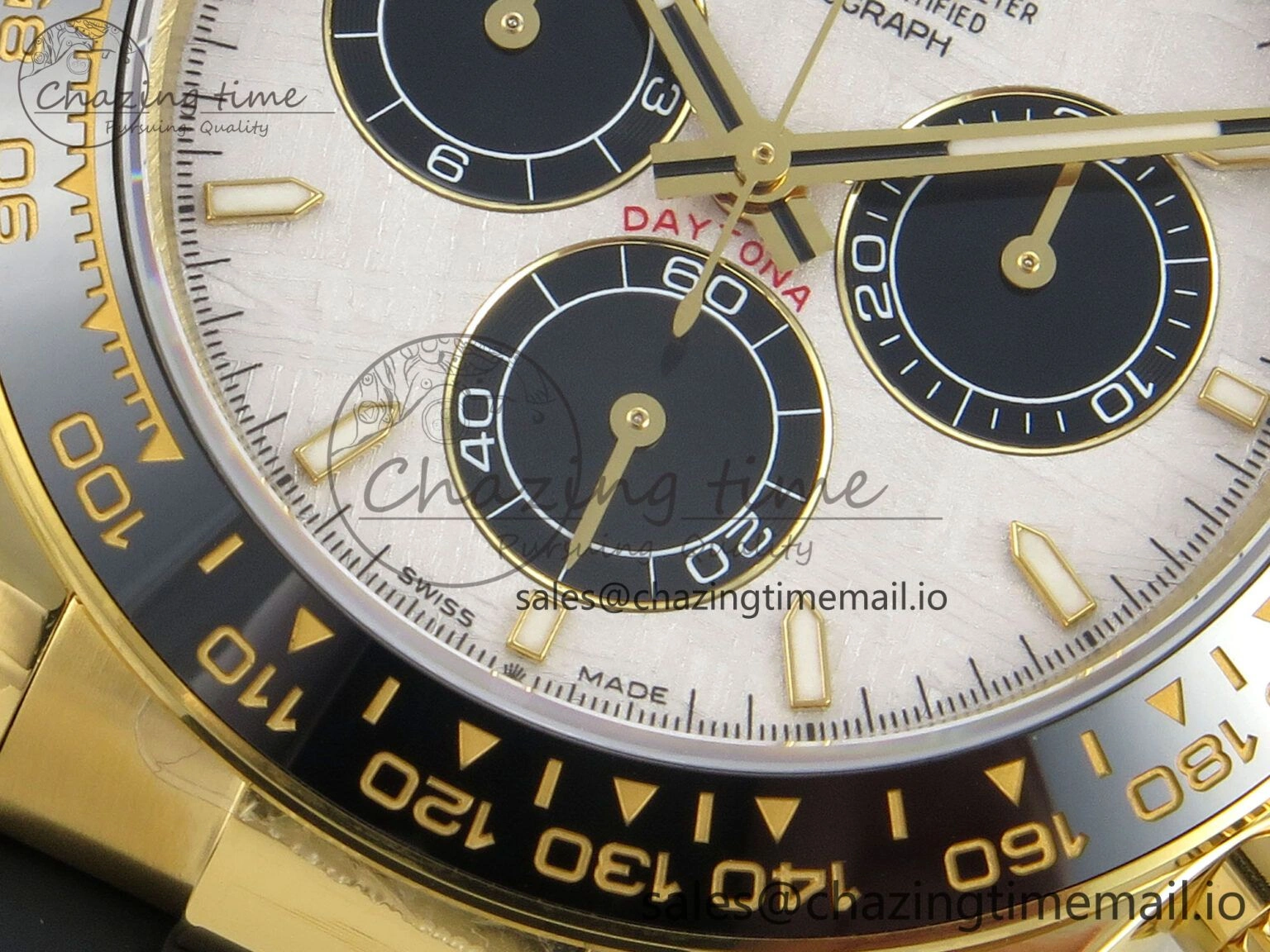 Chic Daytona 126518 QF 1:1 Best Edition Meteorite  Stick Dial on Oysterflex Strap SH4131 V10(Gain Weight) 78