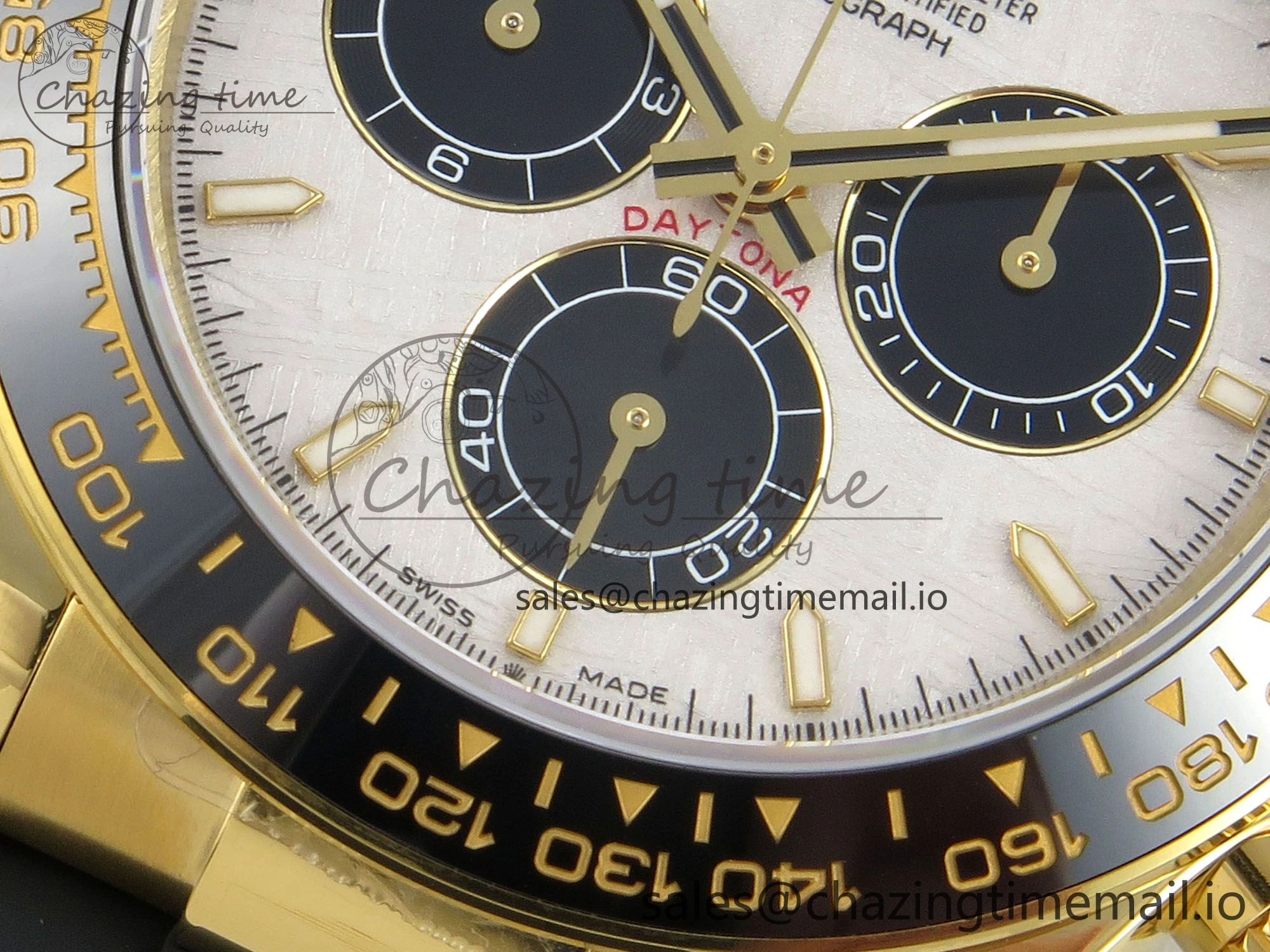 Chic Daytona 126518 QF 1:1 Best Edition Meteorite  Stick Dial on Oysterflex Strap SH4131 V10(Gain Weight) 78