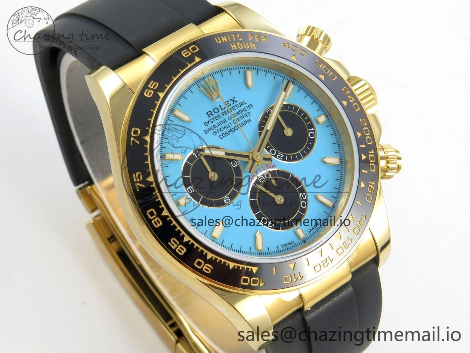 Daytona 126518 QF 1:1 Best Edition Tiffany Turquoise Blue Dial Sticks Markers on Oysterflex Strap SH4131 V6（Gain Weight） Versatile 106