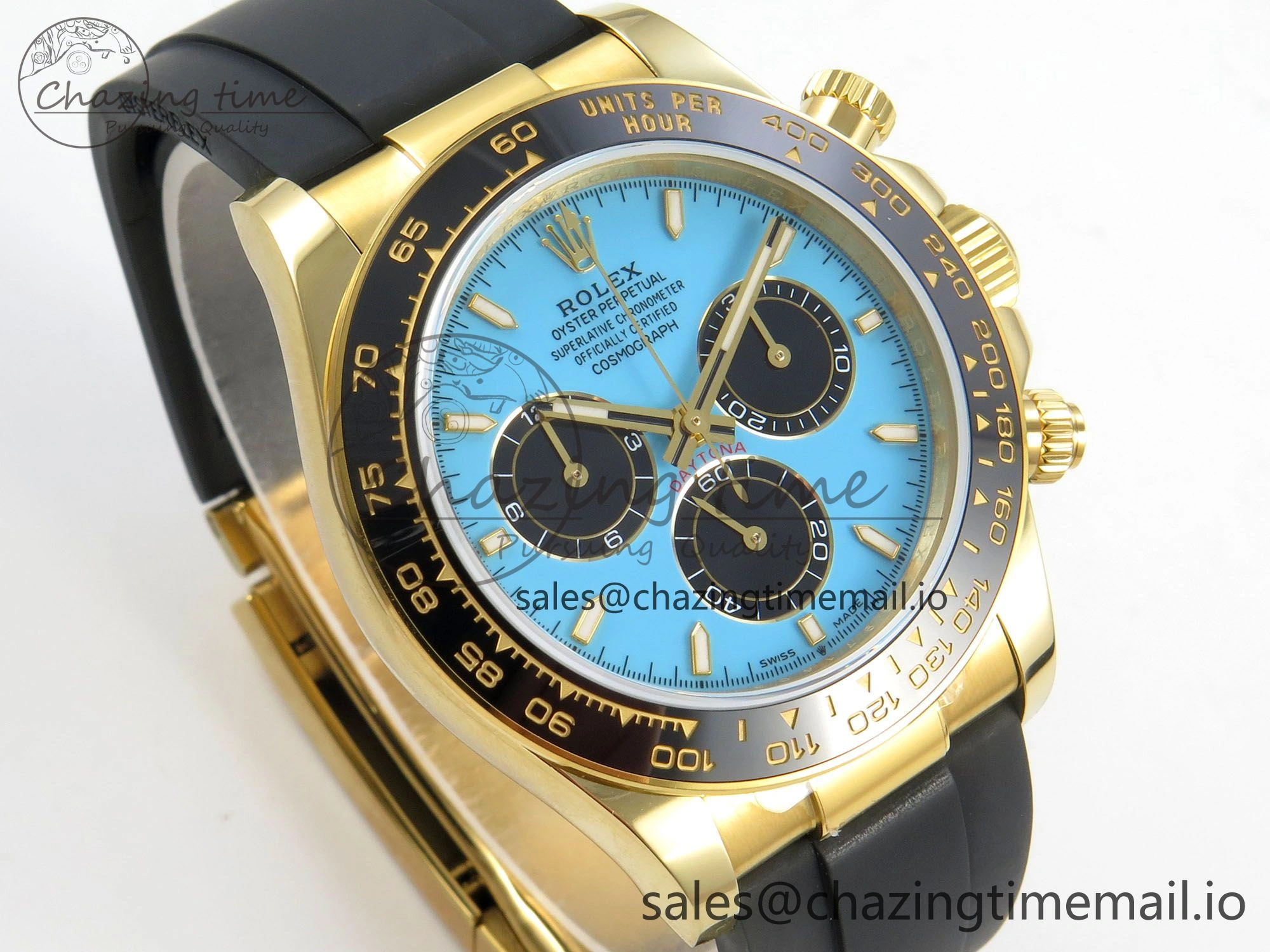 Daytona 126518 QF 1:1 Best Edition Tiffany Turquoise Blue Dial Sticks Markers on Oysterflex Strap SH4131 V6（Gain Weight） Versatile 106