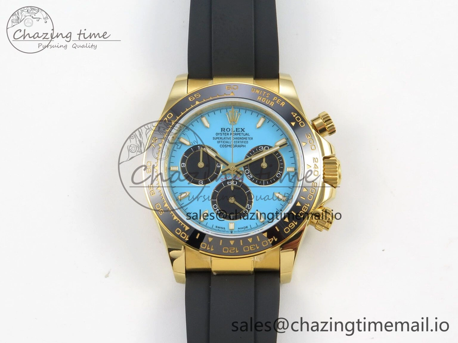 Daytona 126518 QF 1:1 Best Edition Tiffany Turquoise Blue Dial Sticks Markers on Oysterflex Strap SH4131 V6（Gain Weight） Versatile 106