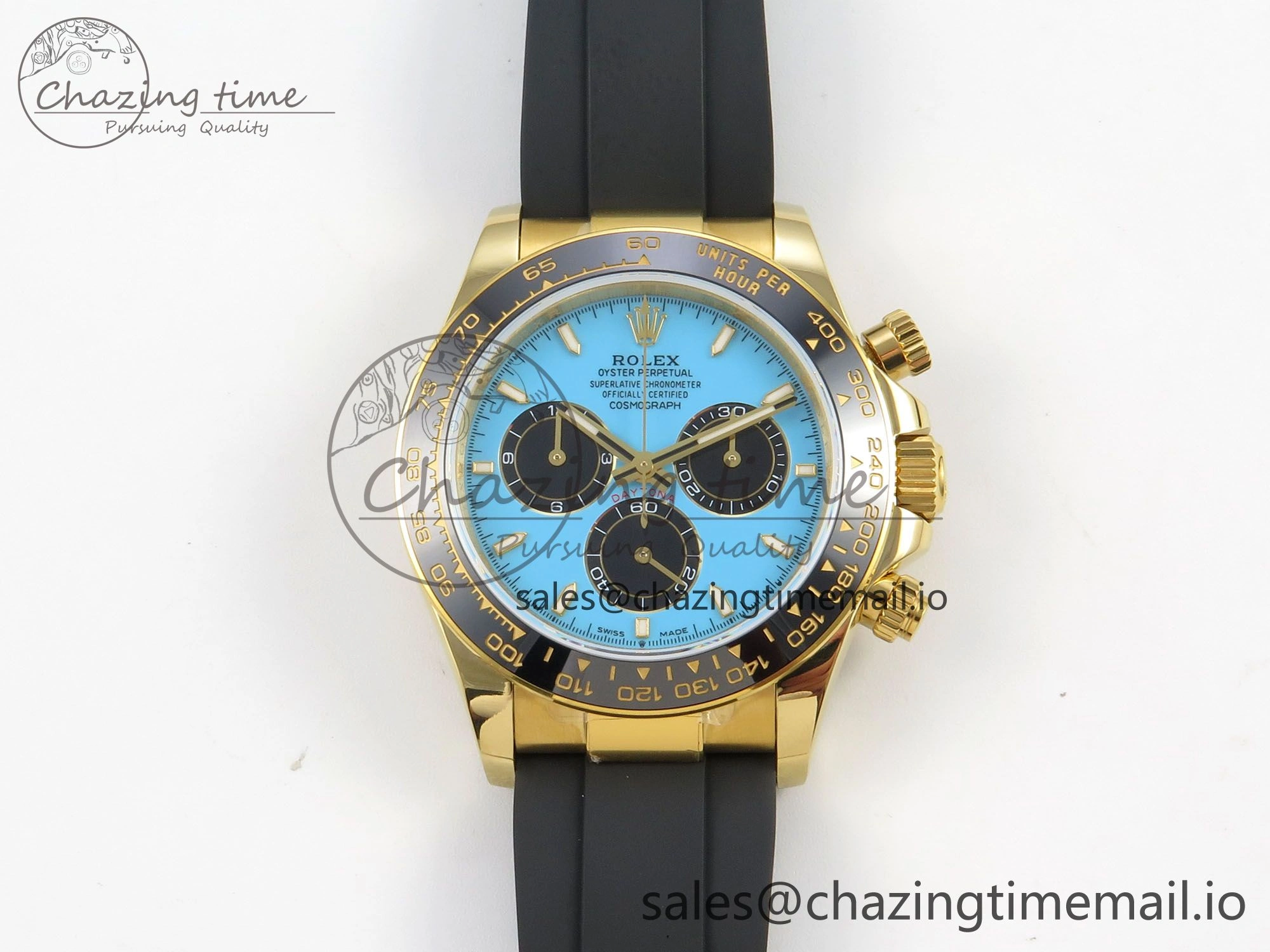Daytona 126518 QF 1:1 Best Edition Tiffany Turquoise Blue Dial Sticks Markers on Oysterflex Strap SH4131 V6（Gain Weight） Versatile 106