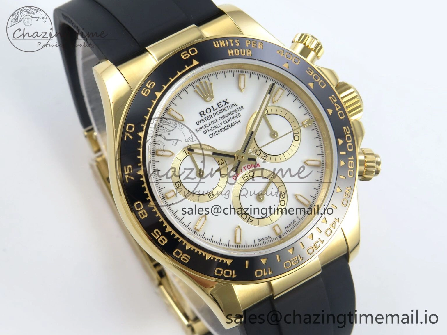 Snug Daytona 126518 QF 1:1 Best Edition White Dial on Oysterflex Strap QF4131 V 347