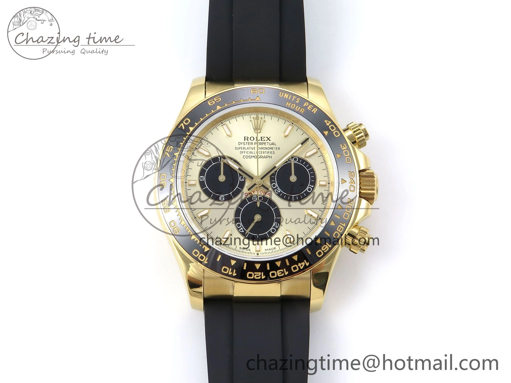 Daytona 126518 QF 1:1 Best Edition YG Black Dial on Oysterflex Strap SH4131 V Colorful 1309