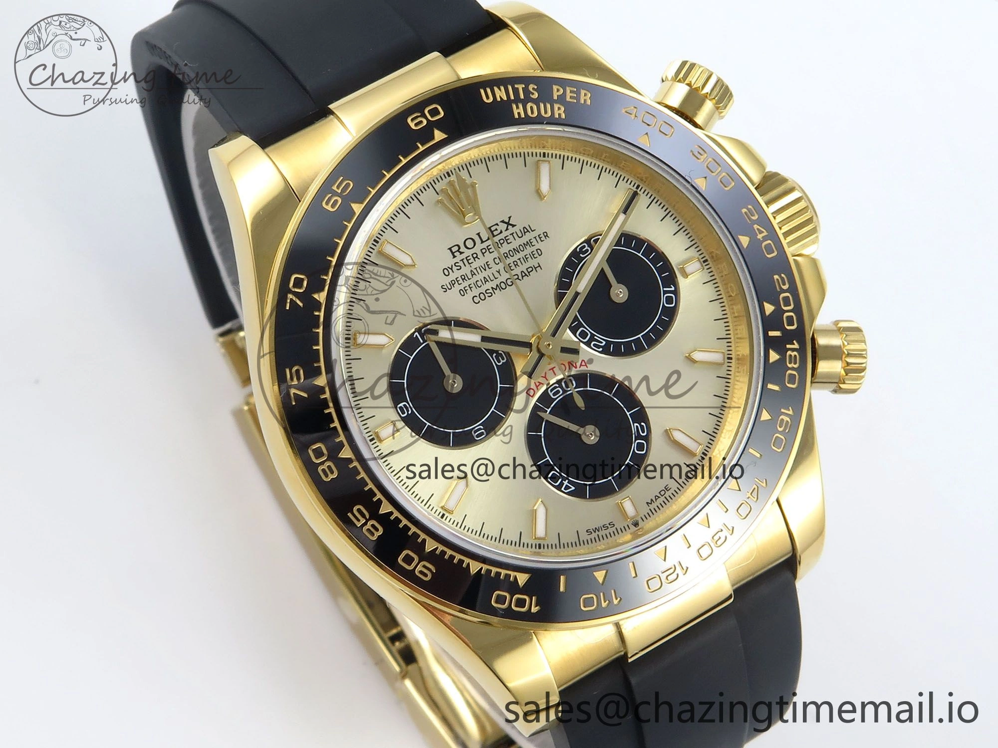 Daytona 126518 QF 1:1 Best Edition YG Black Dial on Oysterflex Strap SH4131 V Contemporary 282