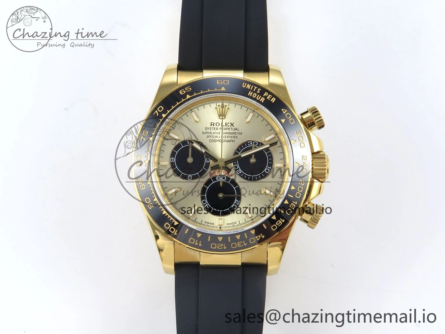 Daytona 126518 QF 1:1 Best Edition YG Black Dial on Oysterflex Strap SH4131 V Contemporary 282