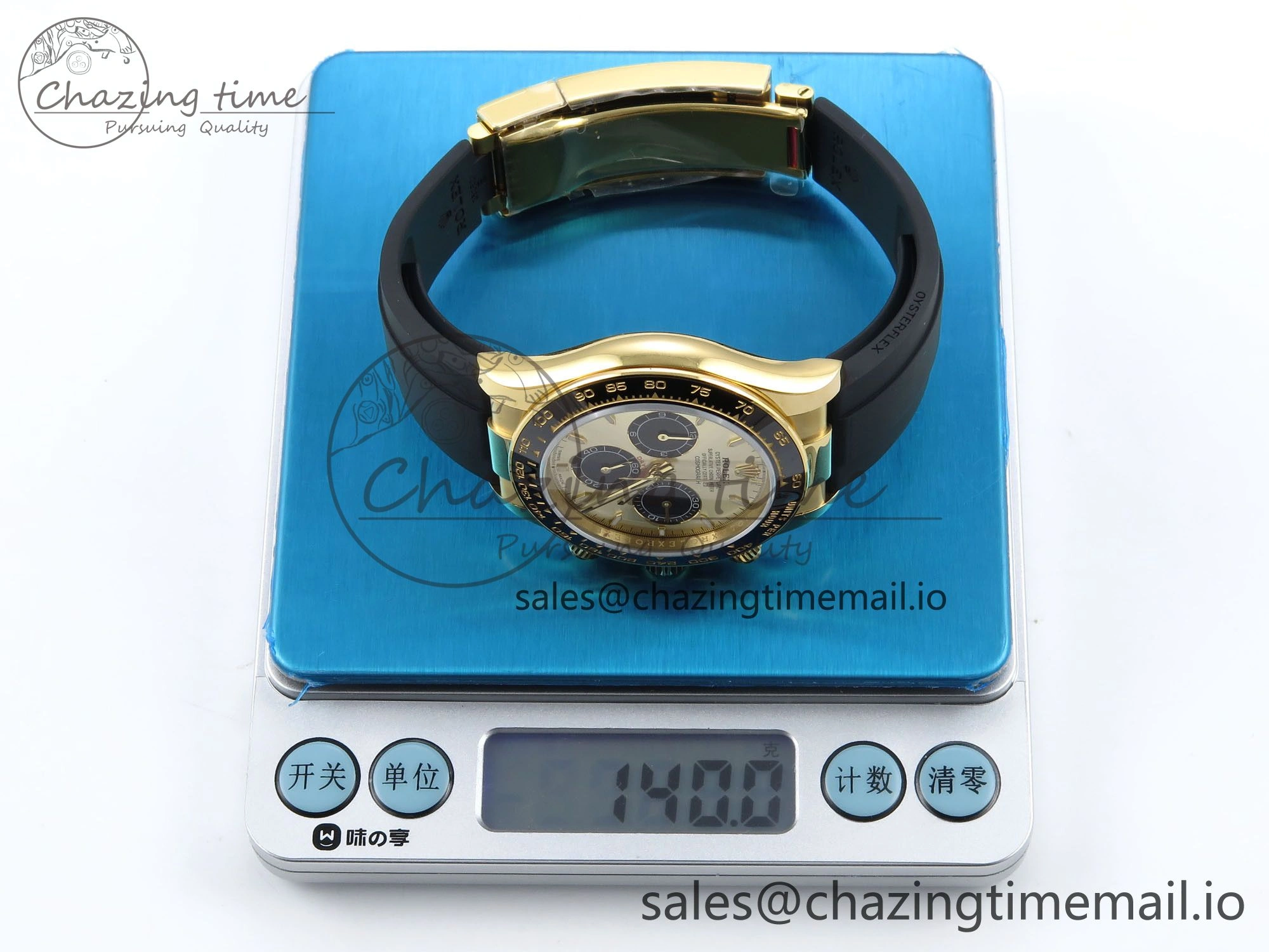 Daytona 126518 QF 1:1 Best Edition YG Black Dial on Oysterflex Strap SH4131 V6（Gain Weight） Bold 1199