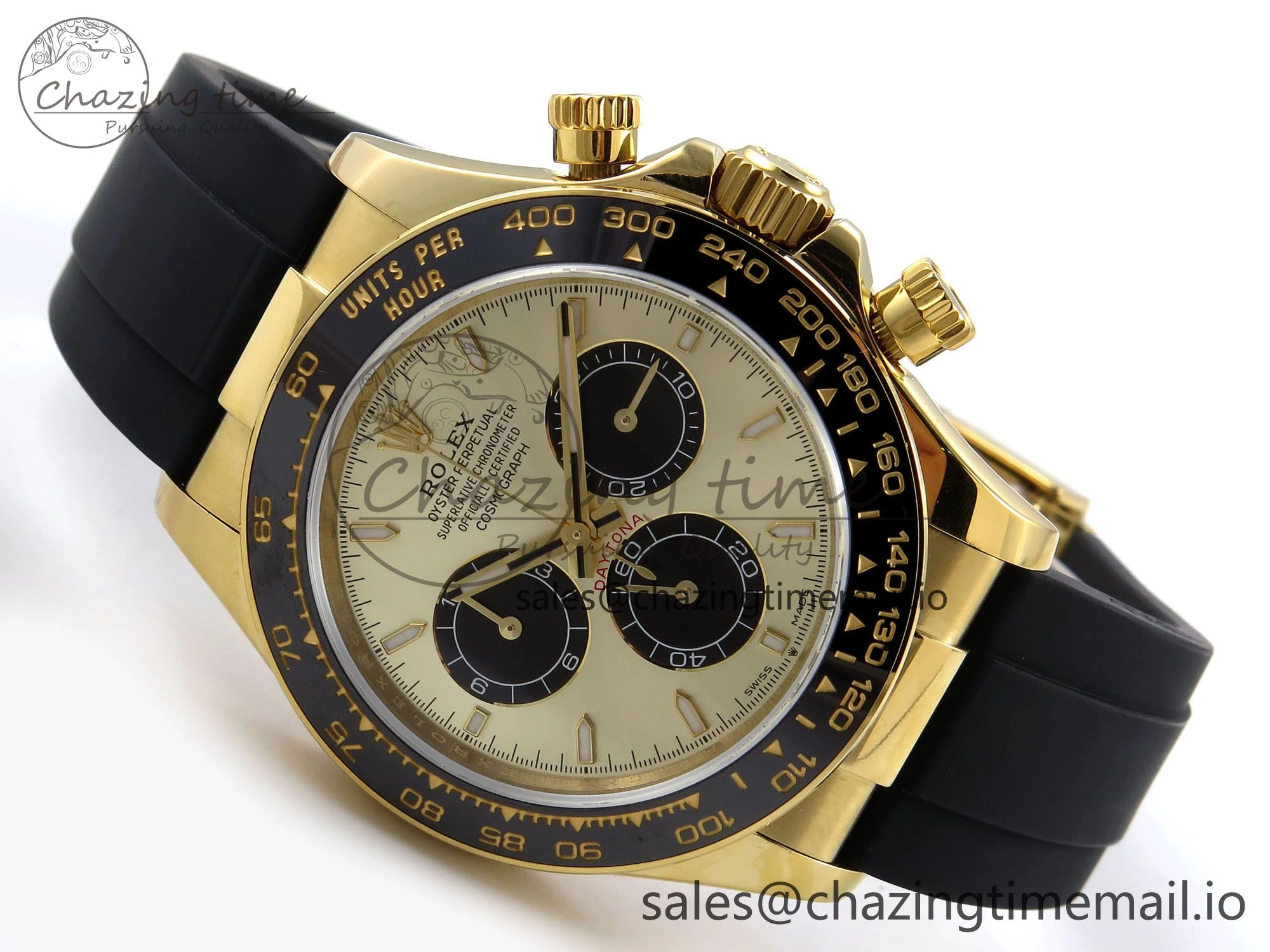Daytona 126518 QF 1:1 Best Edition YG Black Dial on Oysterflex Strap SH4131 V6（Gain Weight） Bold 1199