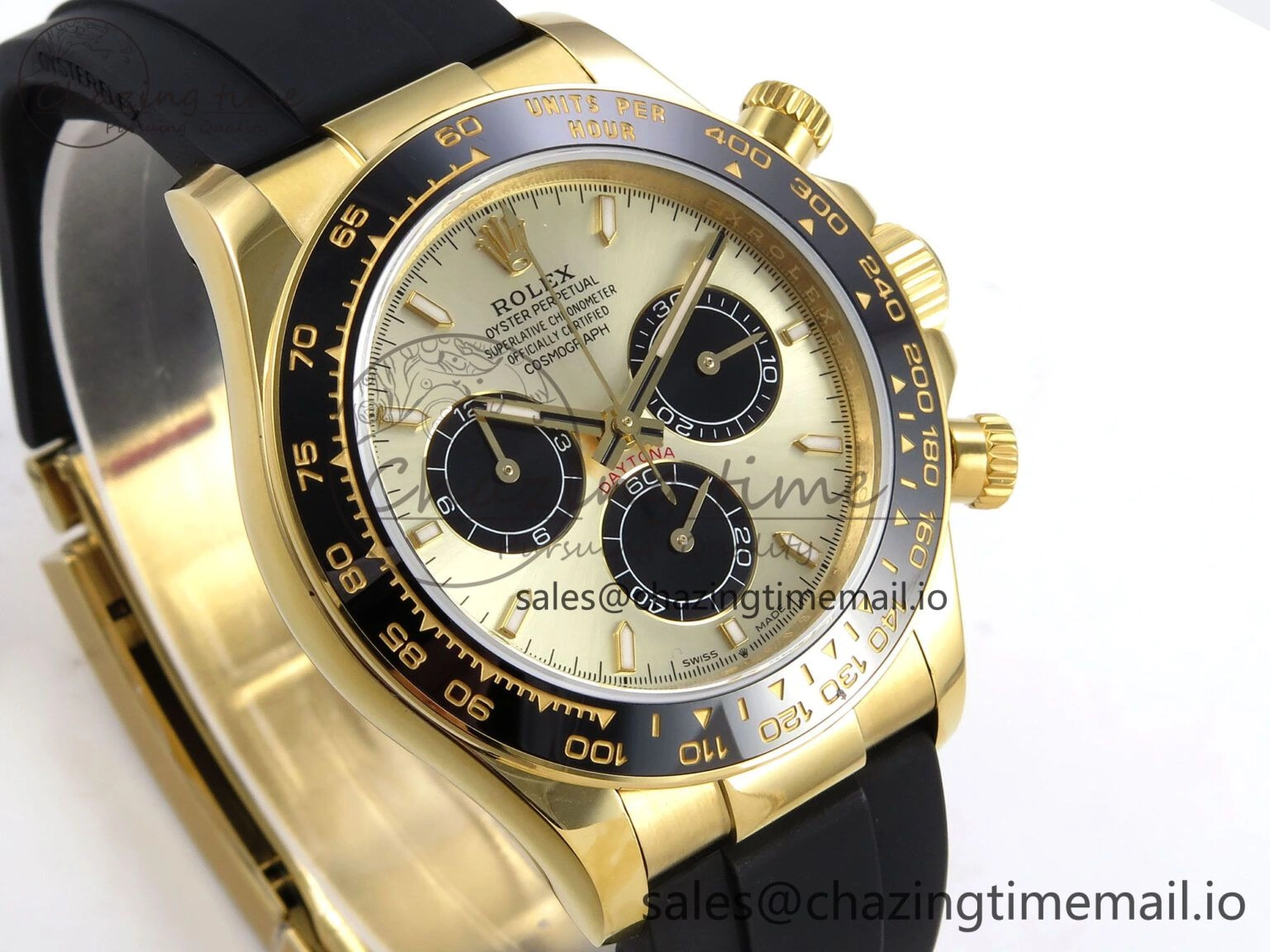 Daytona 126518 QF 1:1 Best Edition YG Black Dial on Oysterflex Strap SH4131 V6（Gain Weight） Bold 1199