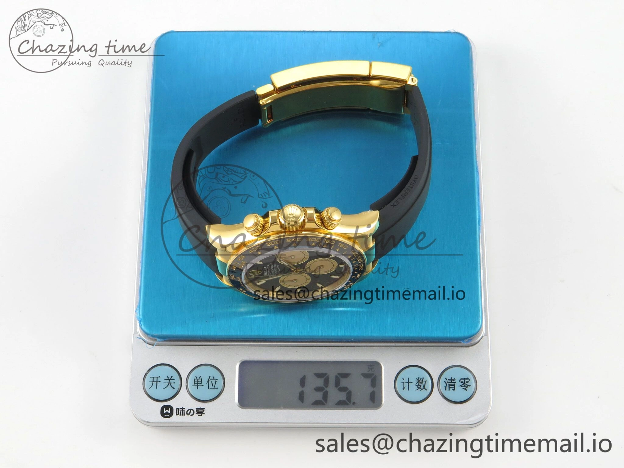 Soft Daytona 126518 VSF 1:1 Best Edition Black YG Dial on Oysterflex Strap VS4131 V2 (Weighted) 330