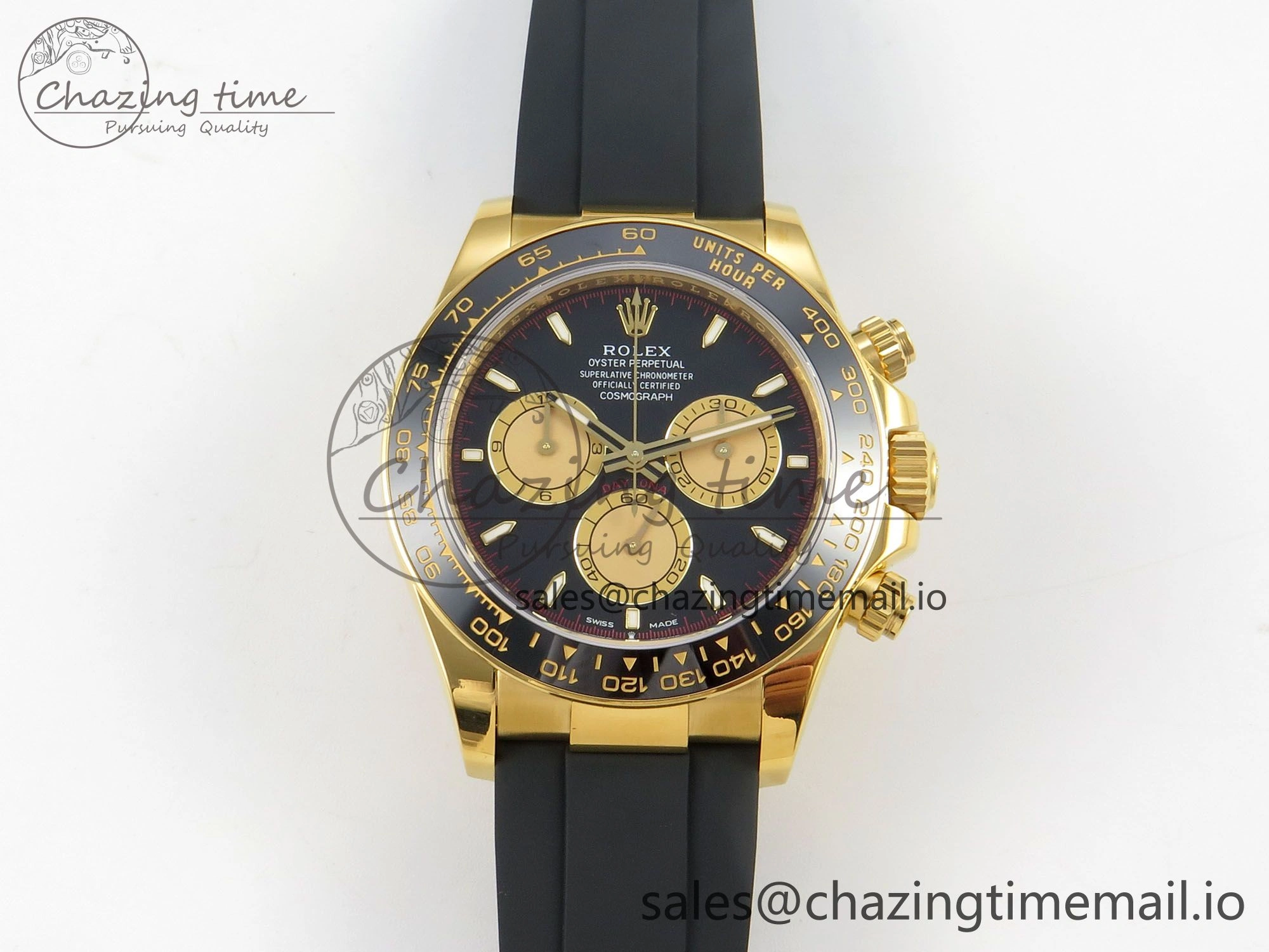 Soft Daytona 126518 VSF 1:1 Best Edition Black YG Dial on Oysterflex Strap VS4131 V2 (Weighted) 330