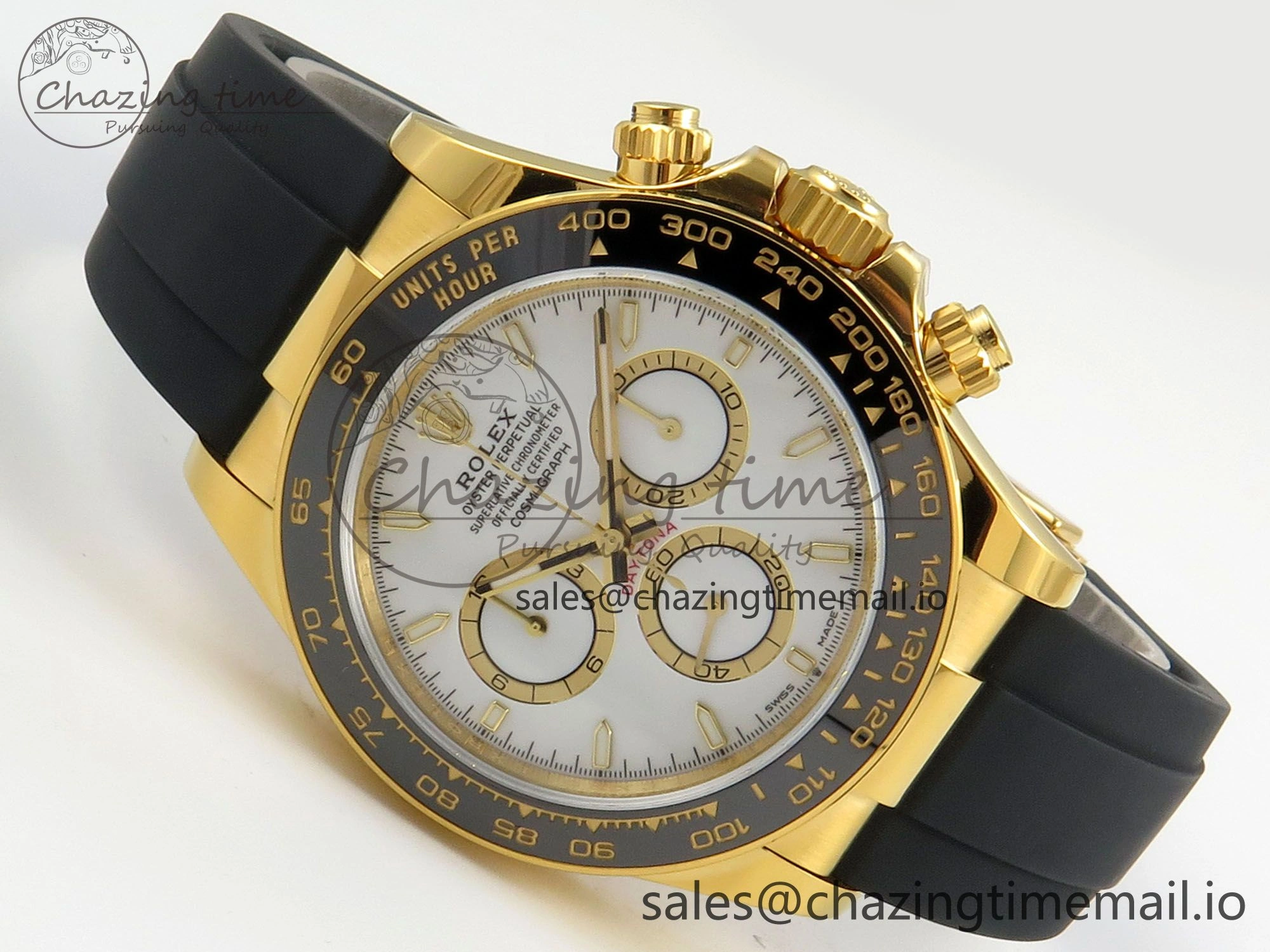 Chic Daytona 126518 VSF 1:1 Best Edition White Dial on Oysterflex Strap VS4131 V2 (Weighted) 149