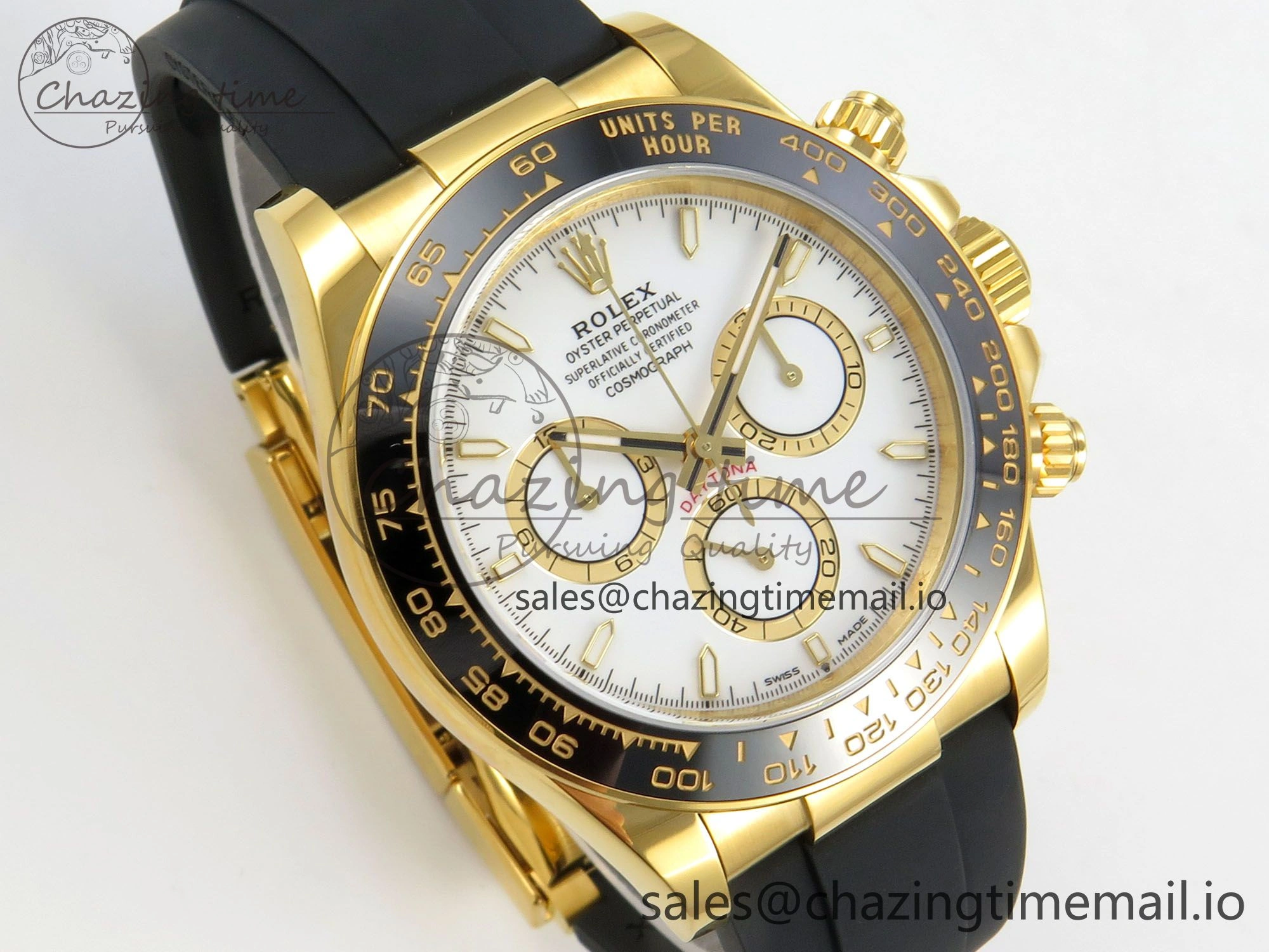 Chic Daytona 126518 VSF 1:1 Best Edition White Dial on Oysterflex Strap VS4131 V2 (Weighted) 149