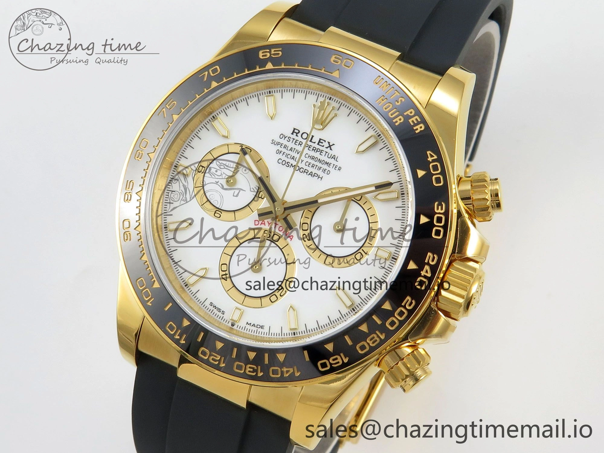 Chic Daytona 126518 VSF 1:1 Best Edition White Dial on Oysterflex Strap VS4131 V2 (Weighted) 149