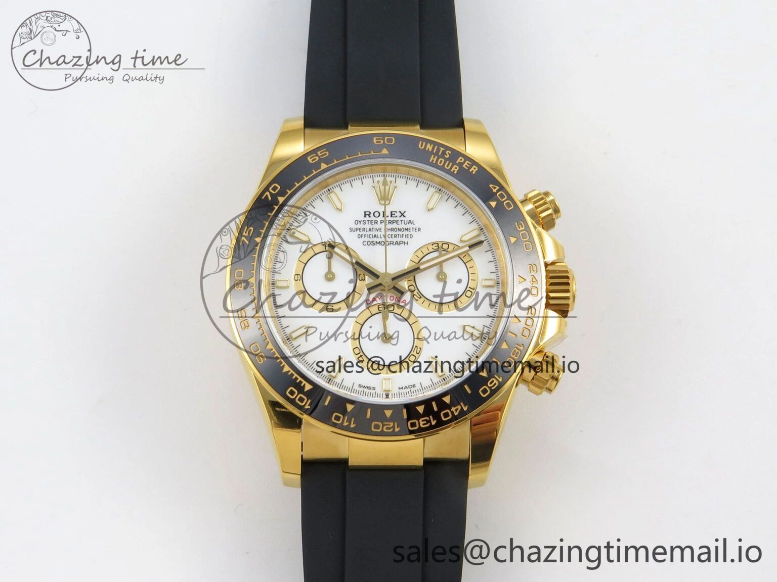 Chic Daytona 126518 VSF 1:1 Best Edition White Dial on Oysterflex Strap VS4131 V2 (Weighted) 149