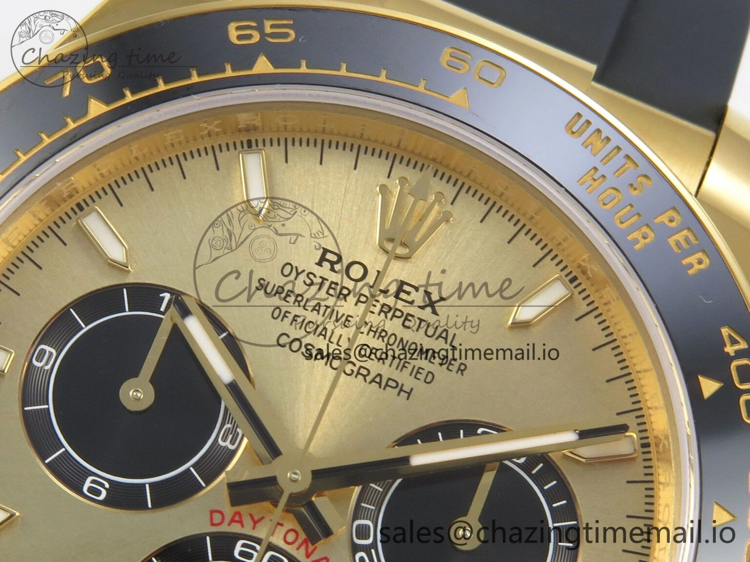 Daytona 126518 VSF 1:1 Best Edition YG Black Dial on Oysterflex Strap VS4131 V2 (Weighted) ModernLook 329