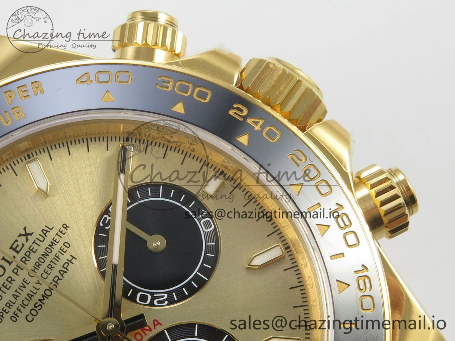 Daytona 126518 VSF 1:1 Best Edition YG Black Dial on Oysterflex Strap VS4131 V2 (Weighted) ModernLook 329