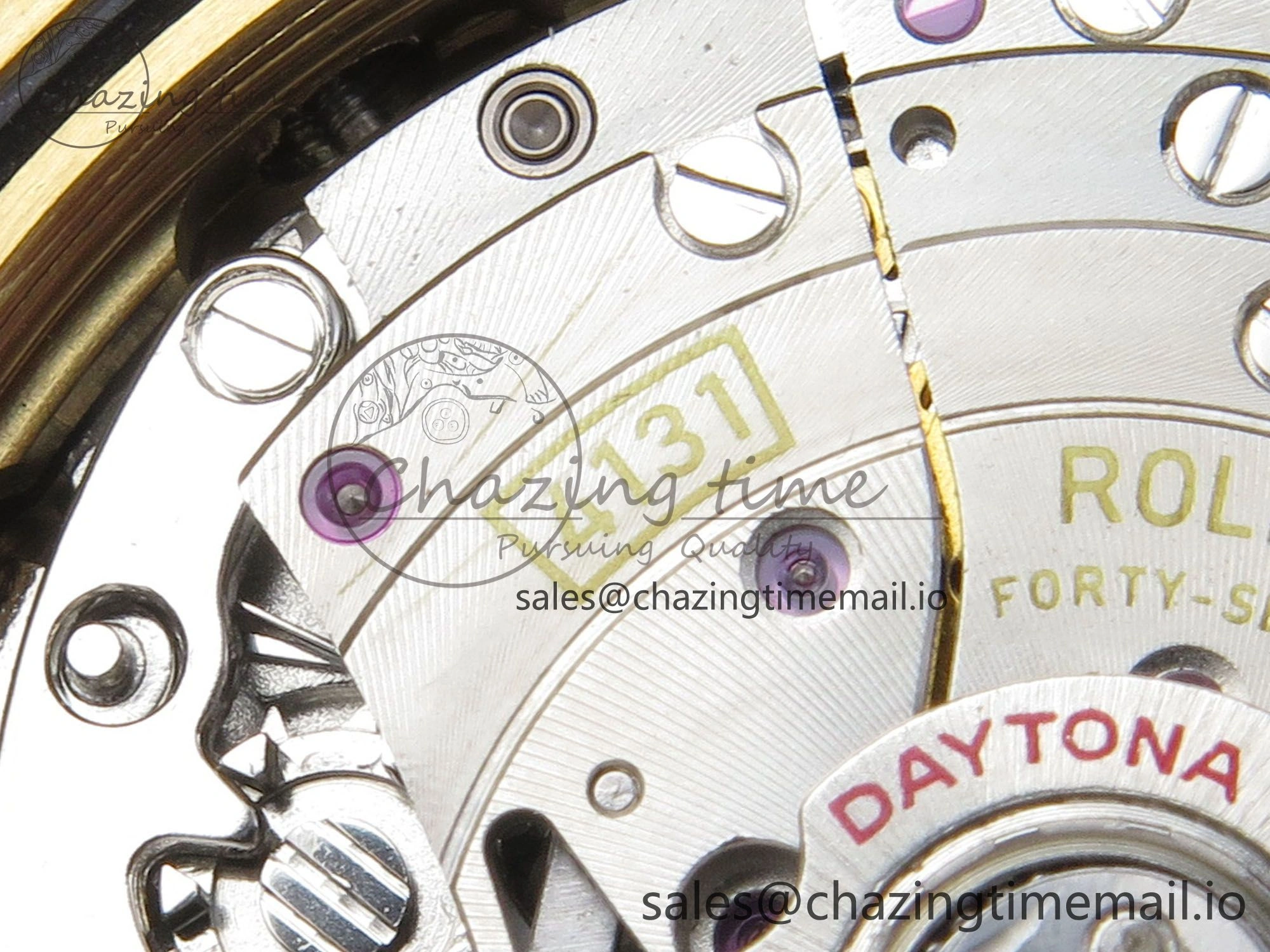 Elegant Daytona 126518 YG Clean 1:1 Best Edition 904L Black YG Diamond Dial on Oysterflex Rubber Strap DD 235