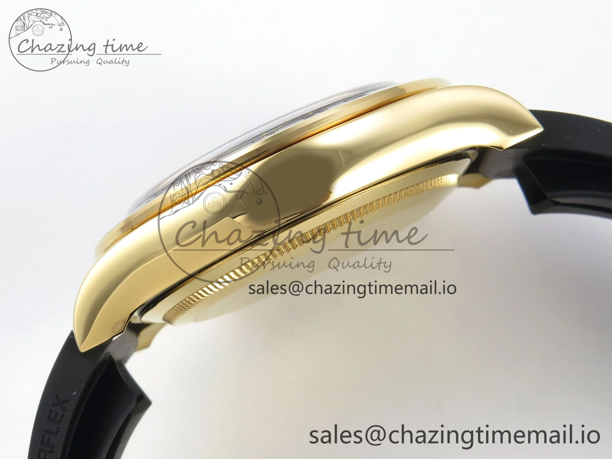 Vibrant Daytona 126518 YG Clean 1:1 Best Edition Black Dial on Oysterflex Strap DD 233