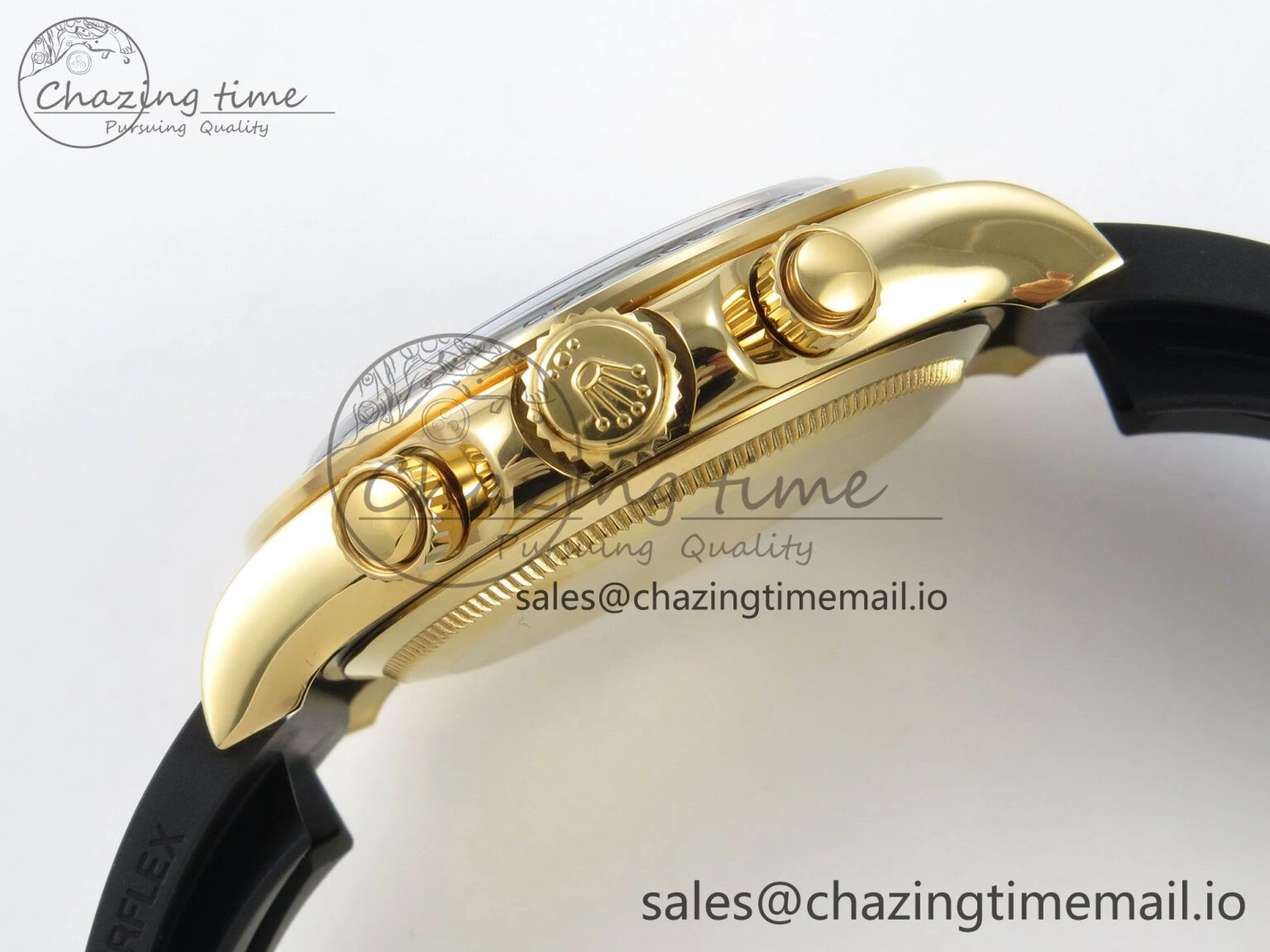 Vibrant Daytona 126518 YG Clean 1:1 Best Edition Black Dial on Oysterflex Strap DD 233