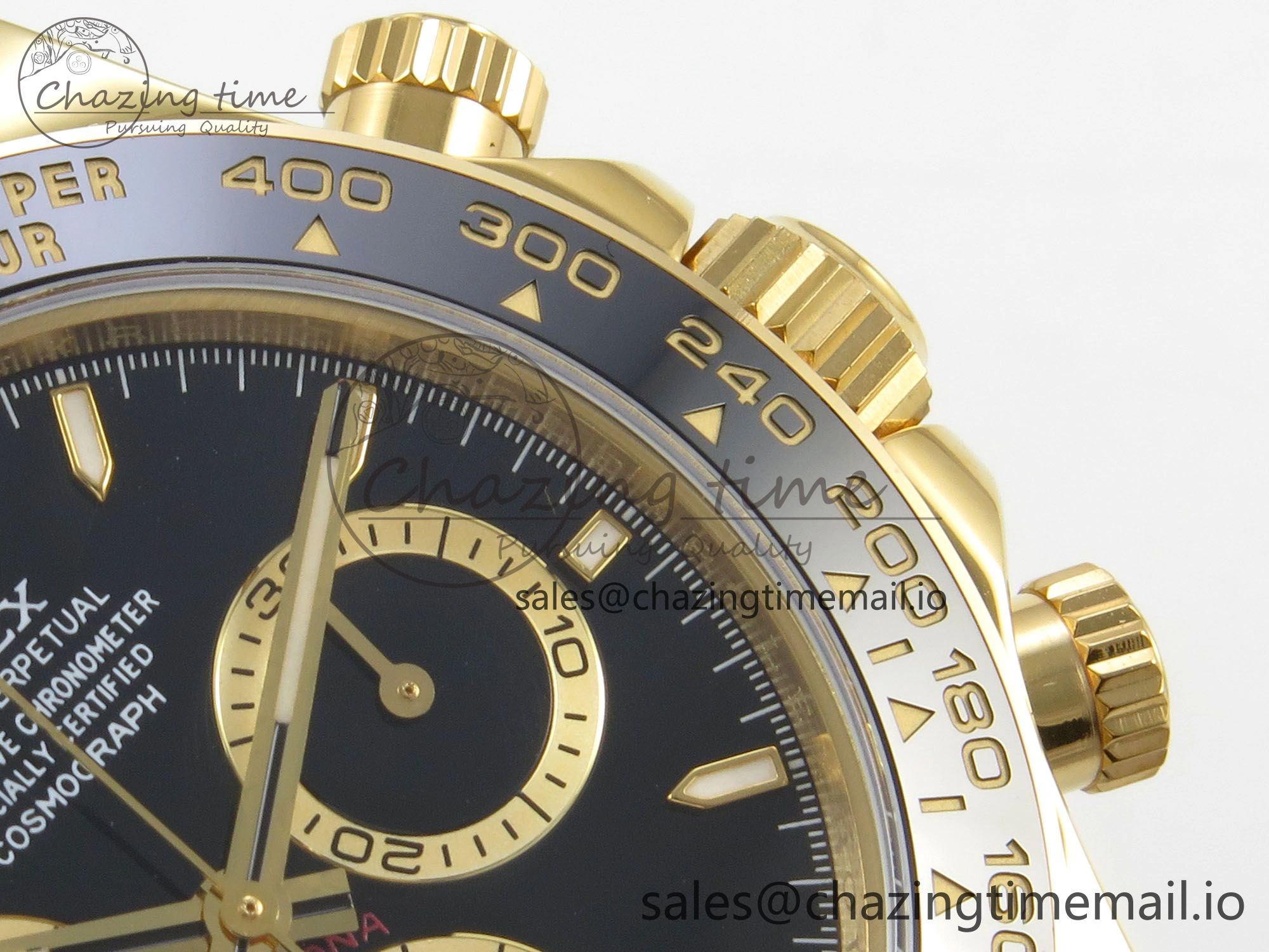 Vibrant Daytona 126518 YG Clean 1:1 Best Edition Black Dial on Oysterflex Strap DD 233